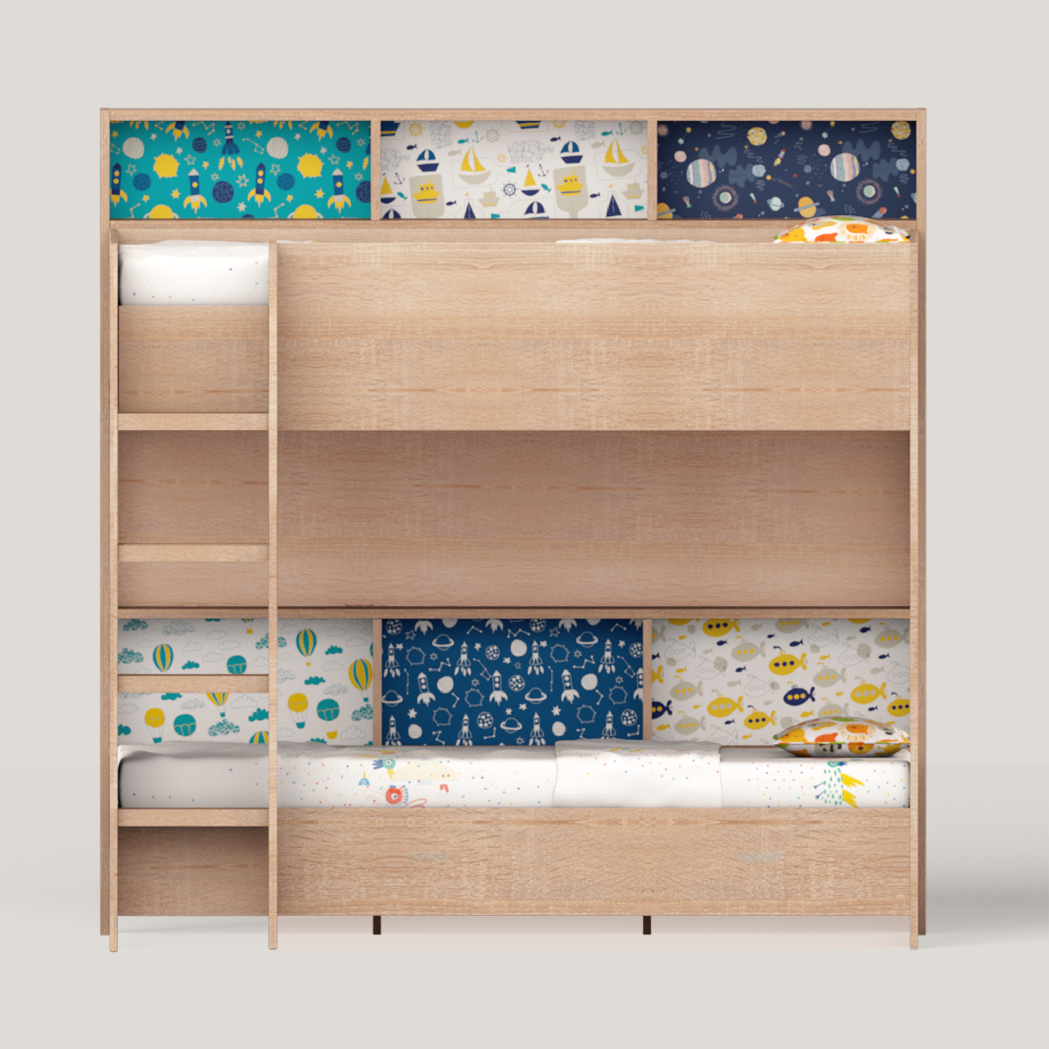 Rainbow Bunk Bed without Storage