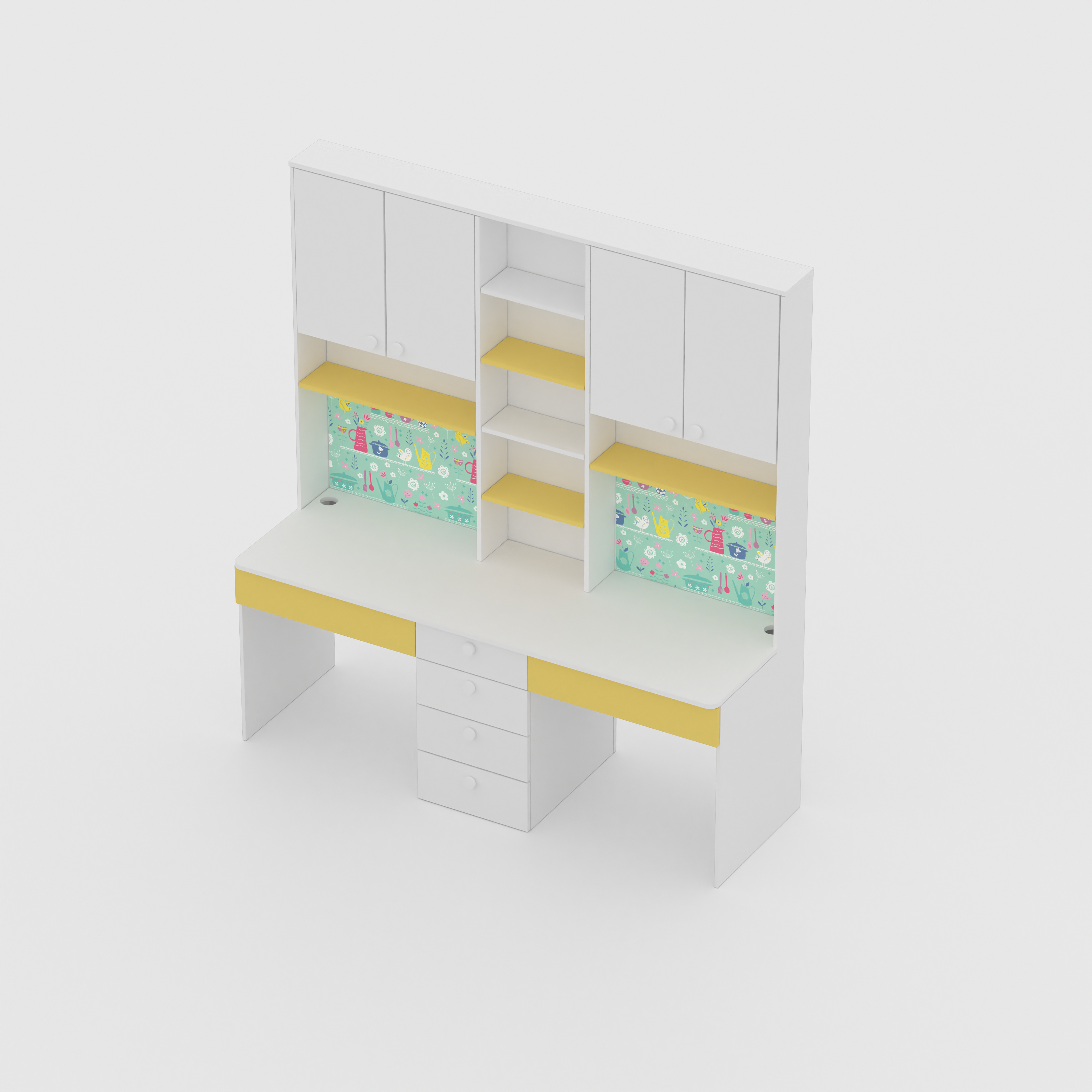 Duo Doodle Desk Study Table