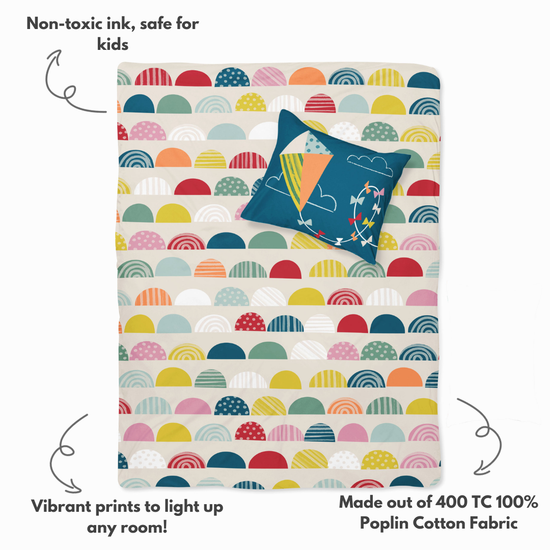 Imagination Playground- Set of Bedsheet & Pillow cover