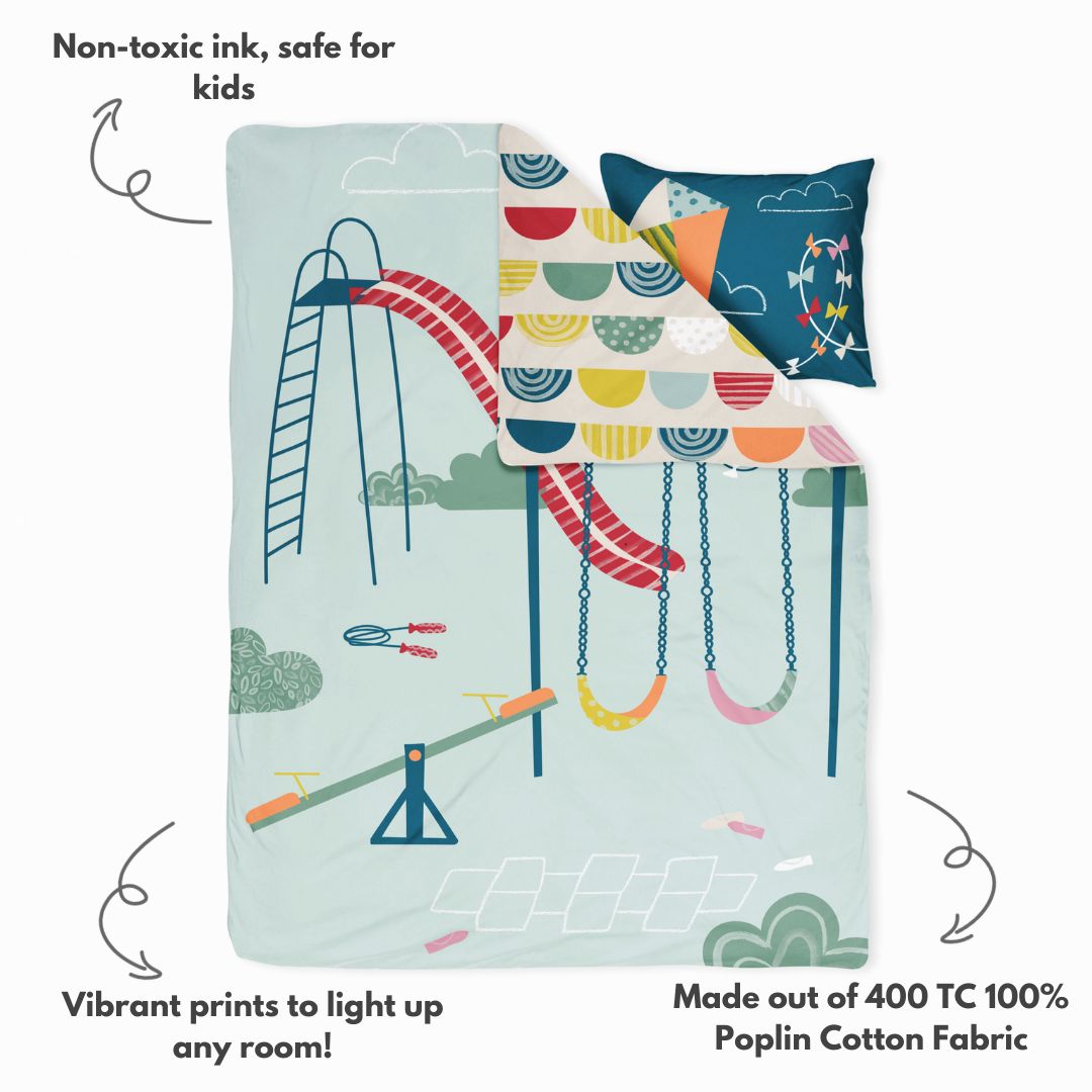 Imagination Playground- Set of Bedsheet, Duvet cover & Pillow cover