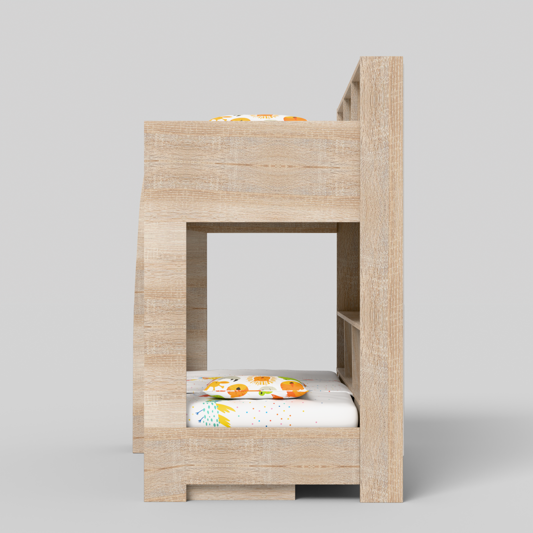 Rainbow Bunk Bed with Storage