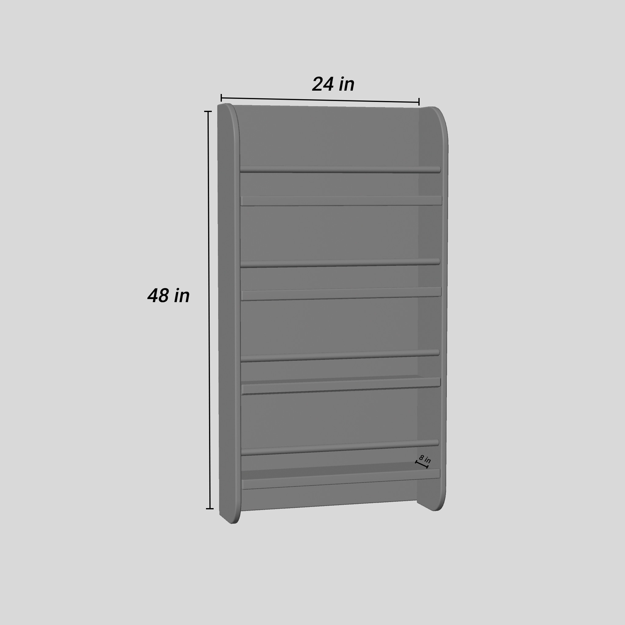 BookDrop Rack - Hanging Bookshelf
