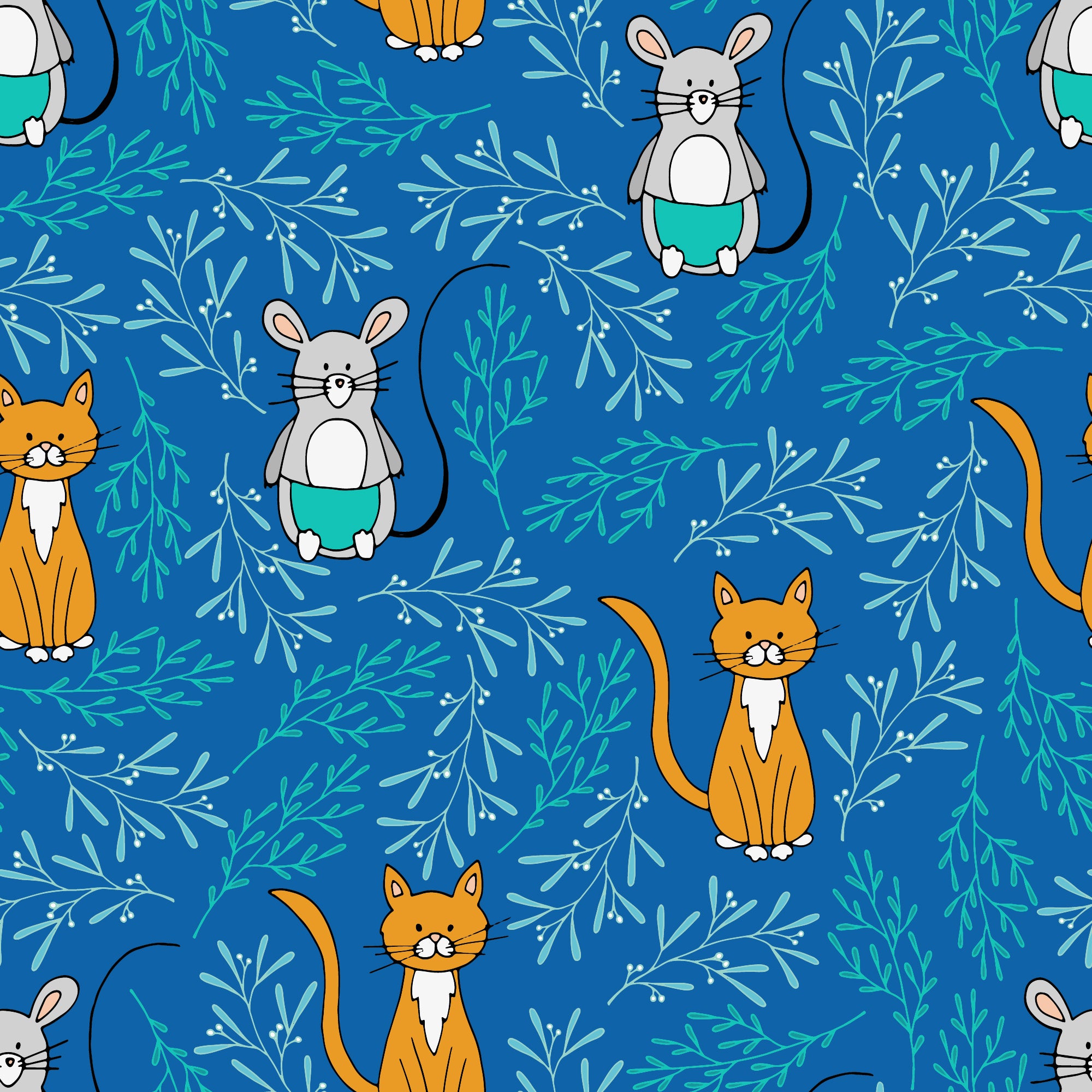 Cats & Mice Wallpaper