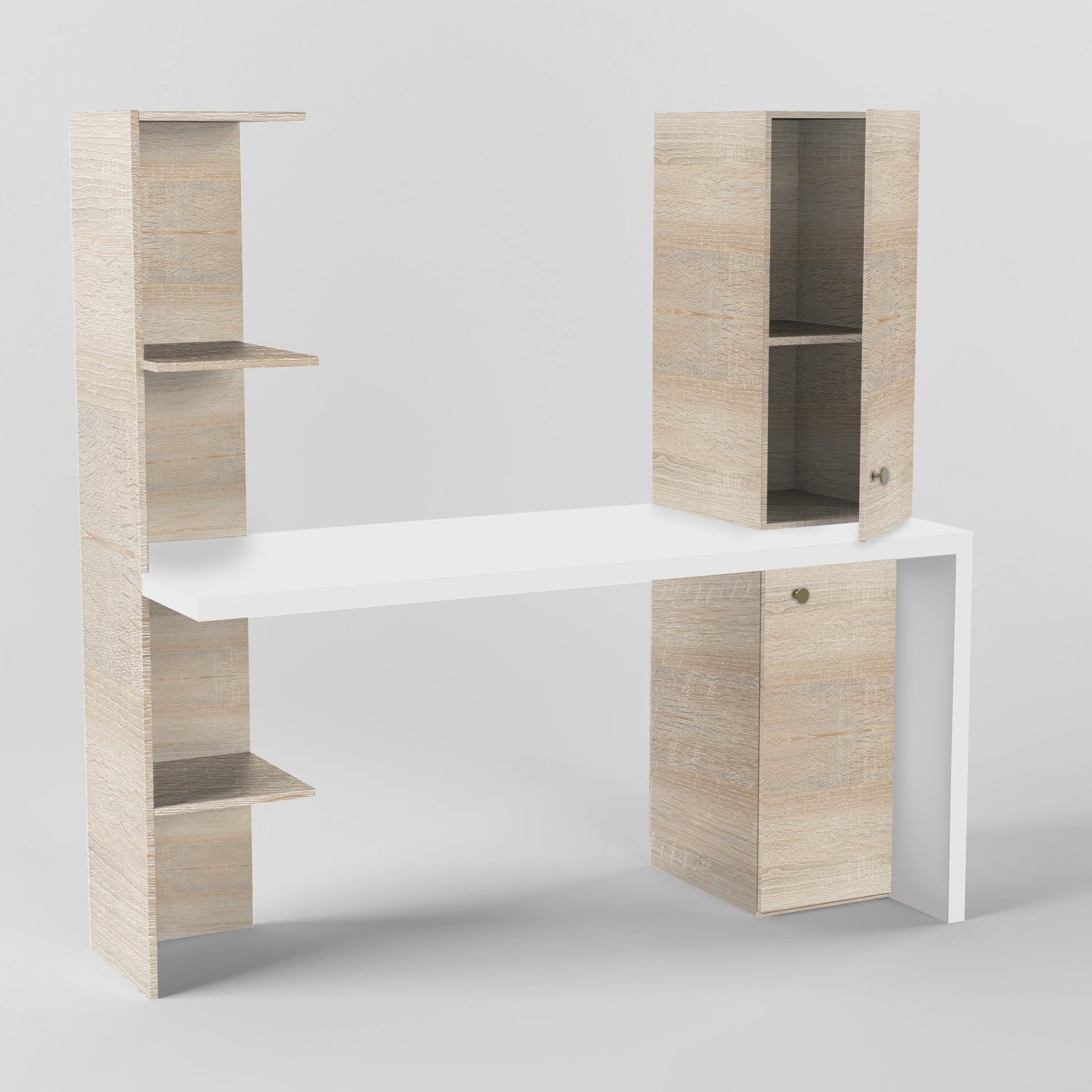 Color Block Study Table