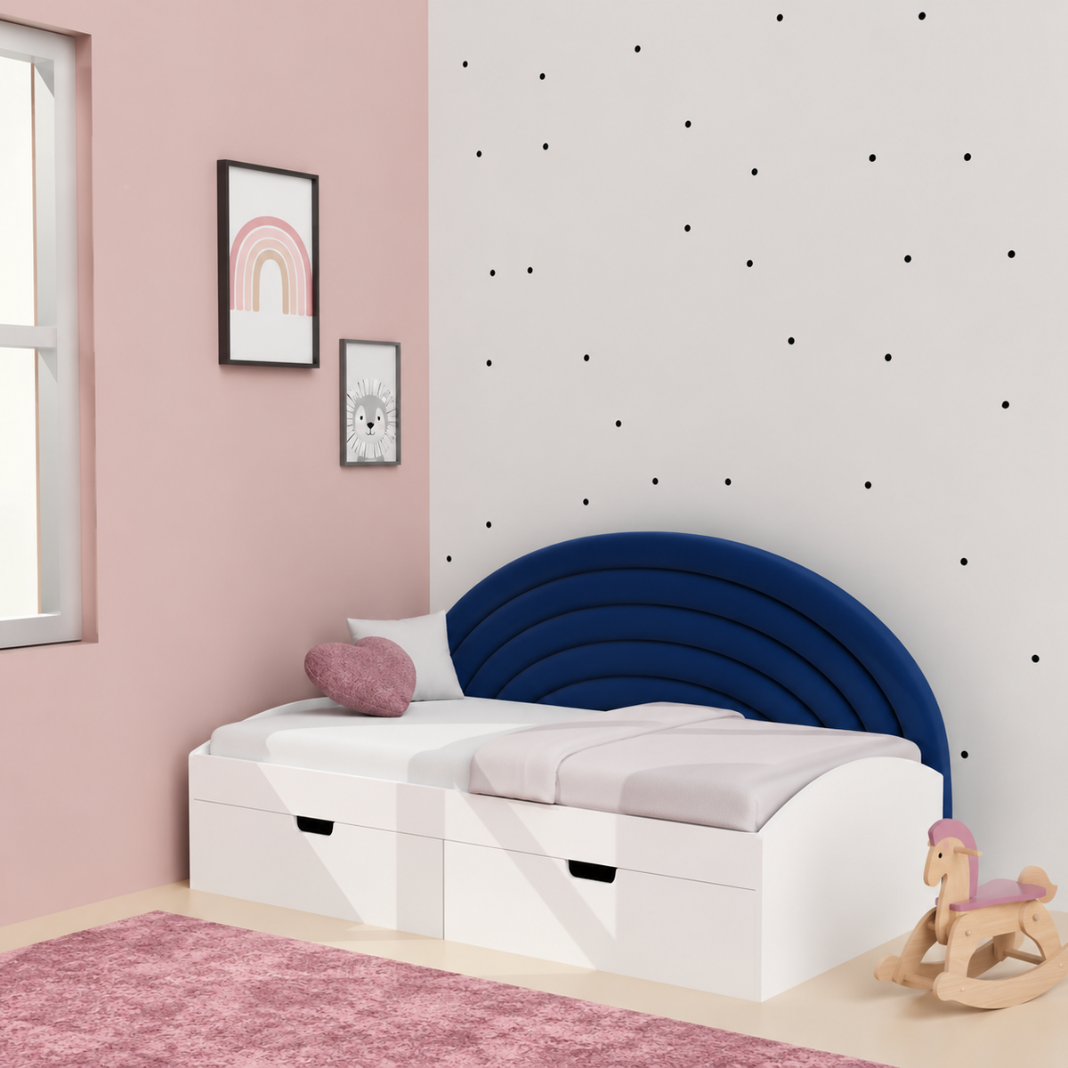 Fluffball Upholstered Single Bed