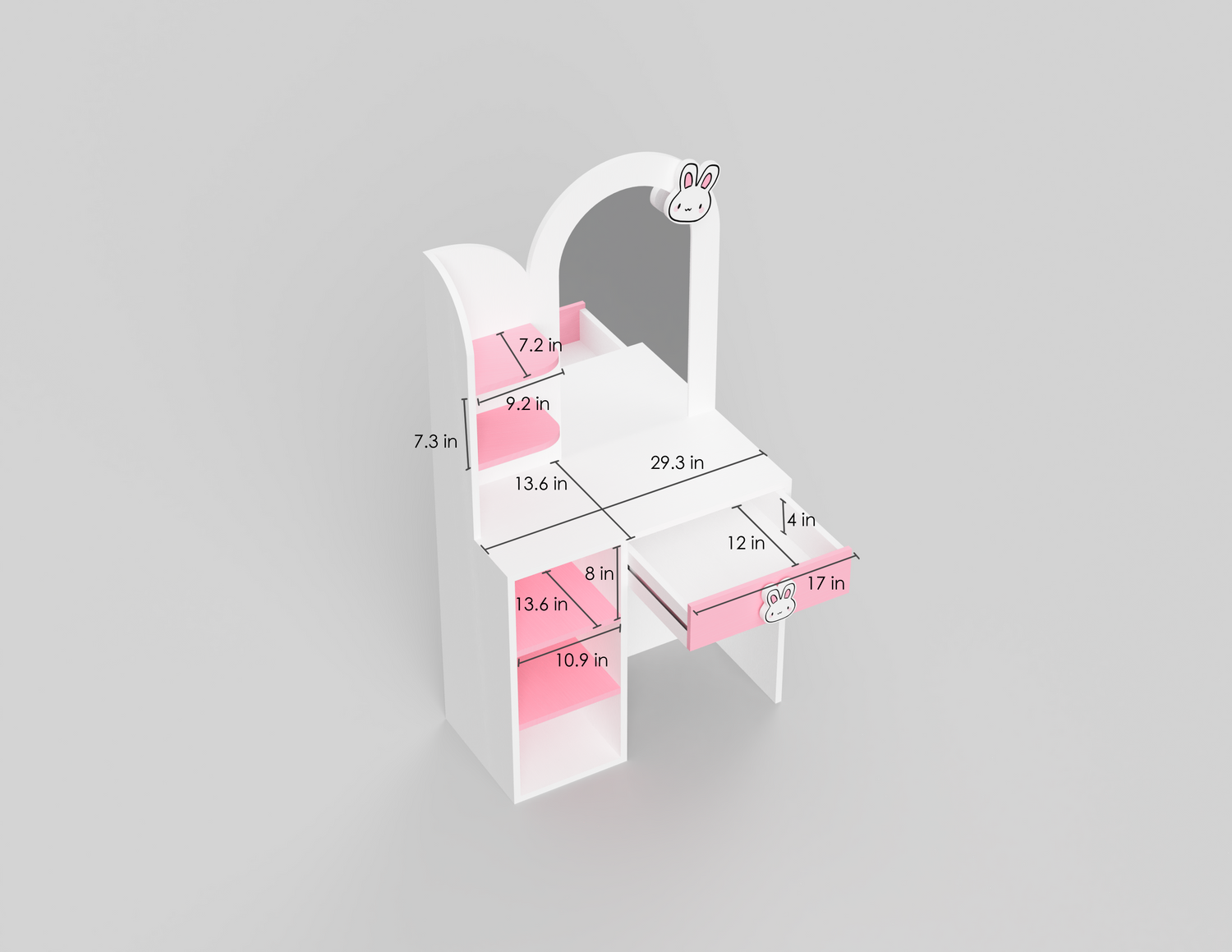 Cuddle Bunny Dressing Table