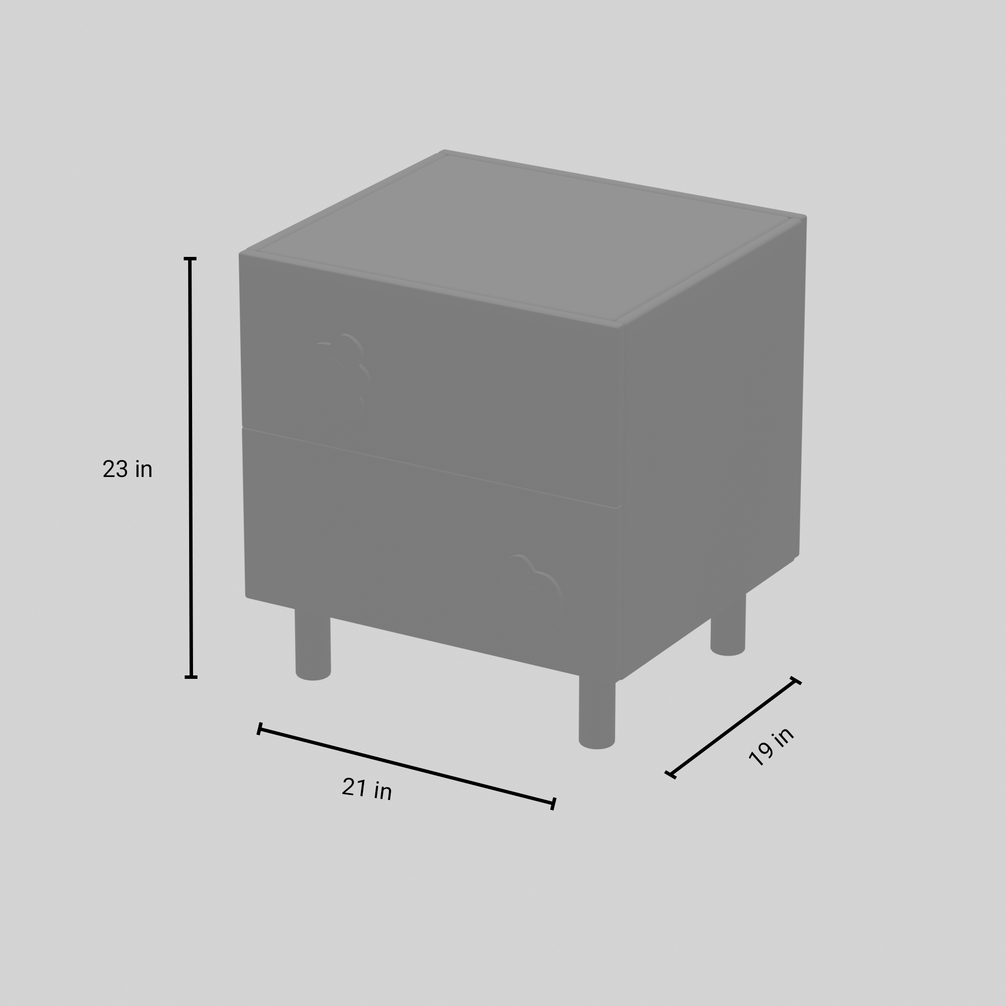The Pawsome Bedside Table with Storage