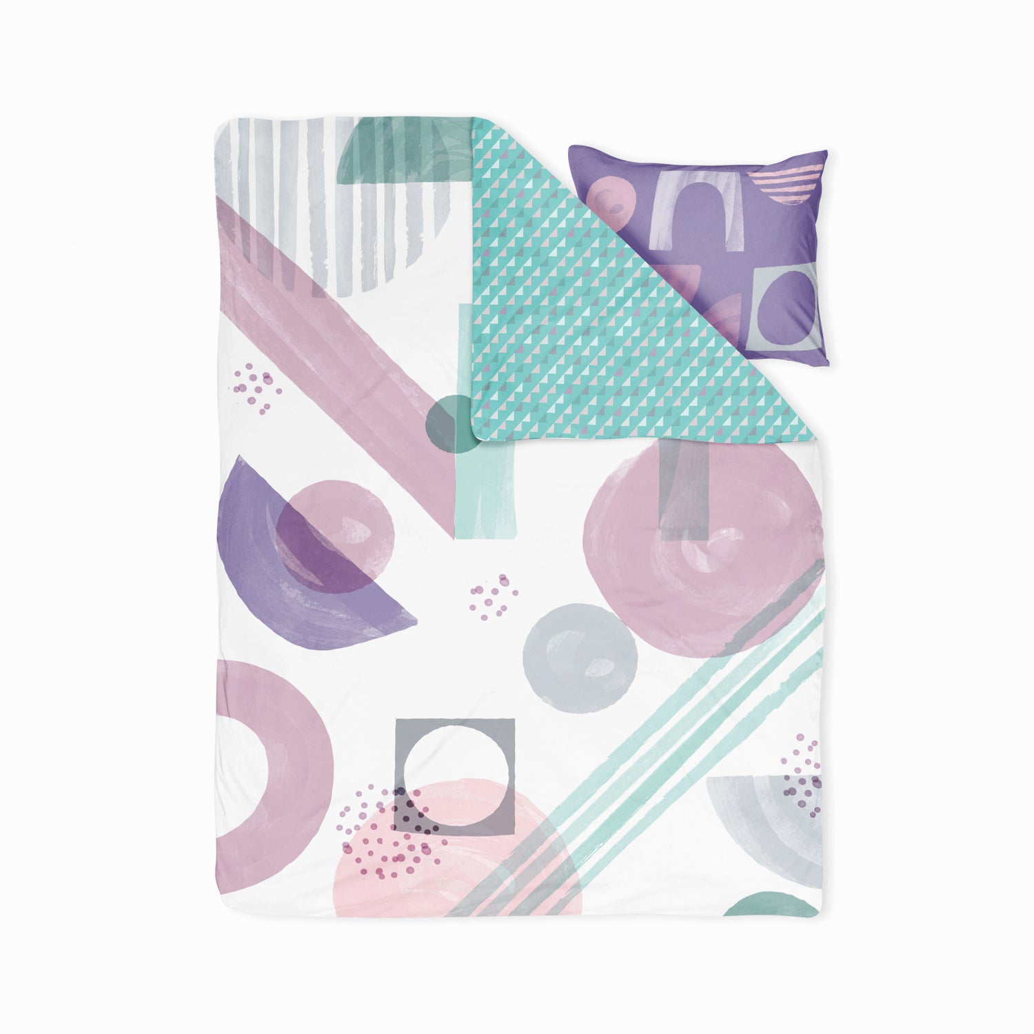 Color Block- Set of Bedsheet, Duvet cover & Pillow cover