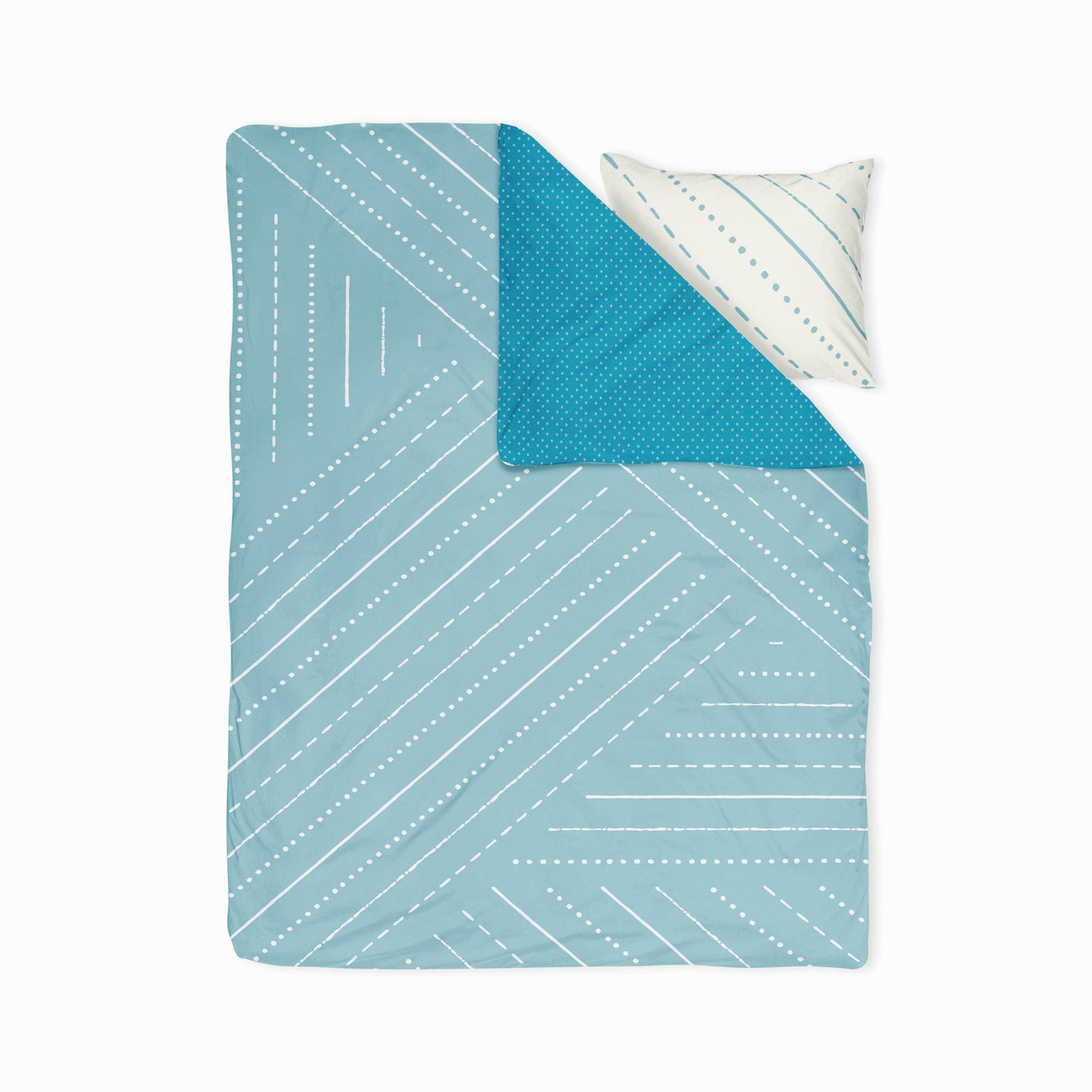 Stripes and Spots- Set of Bedsheet, Duvet cover & Pillow cover