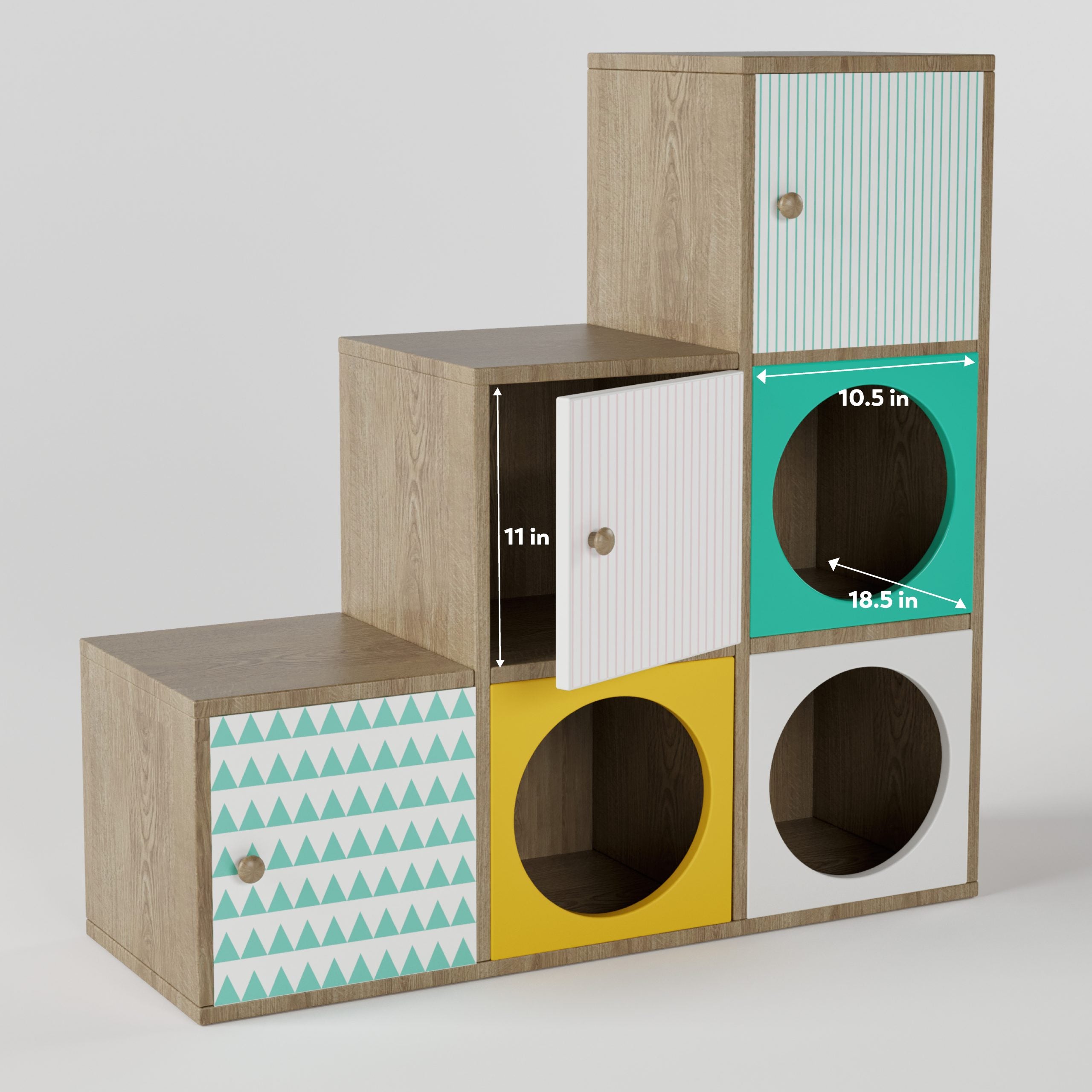 Noughts & Dots Step Storage Cabinet