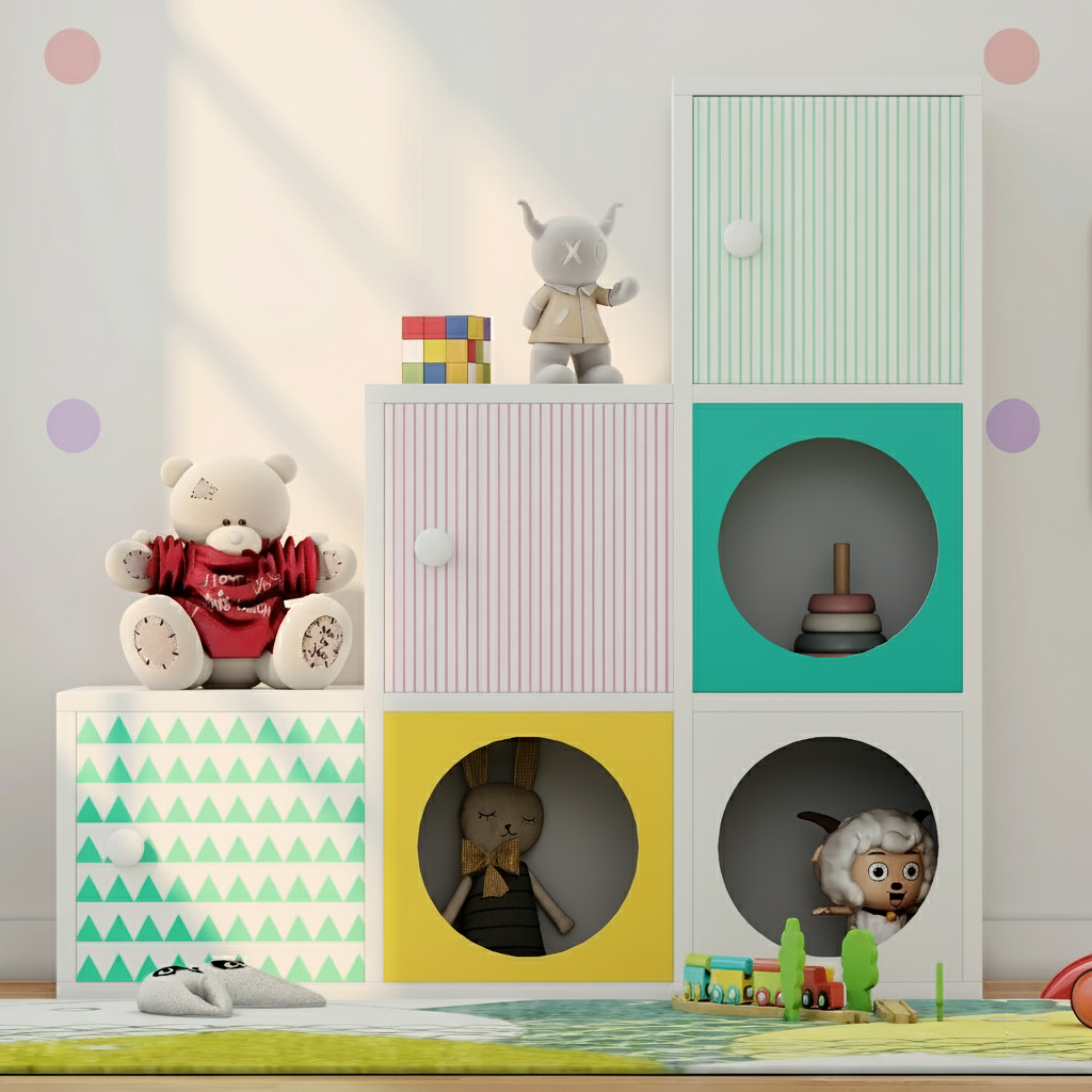 Noughts & Dots Step Storage Cabinet