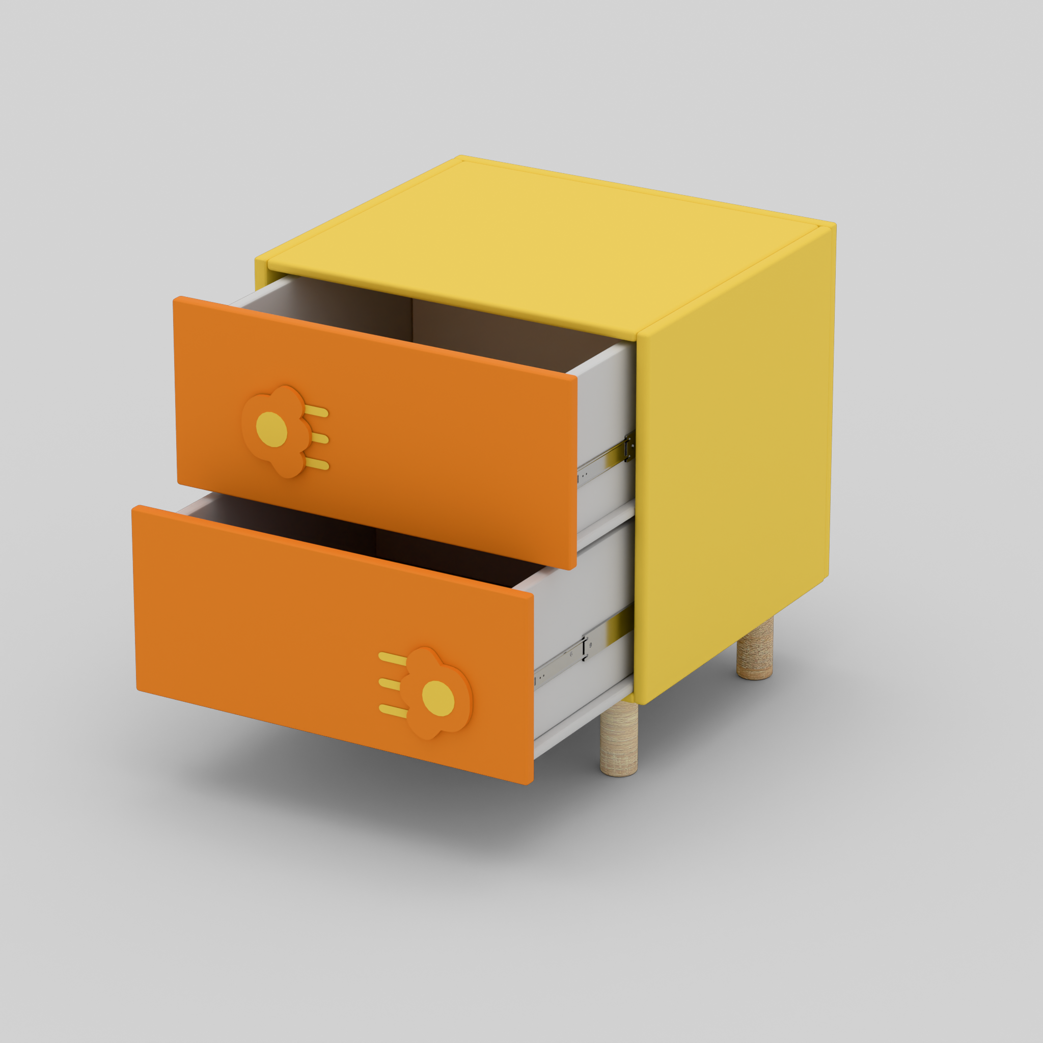 The Pawsome Bedside Table with Storage