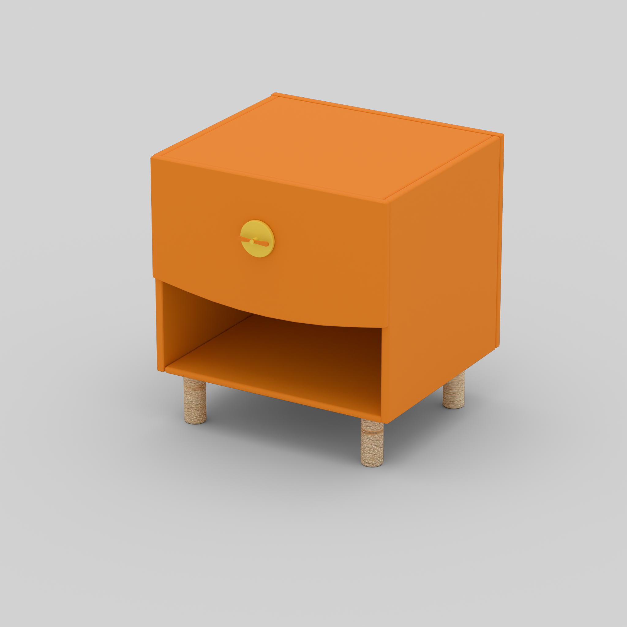 Bright Byte Bedside Table with Storage
