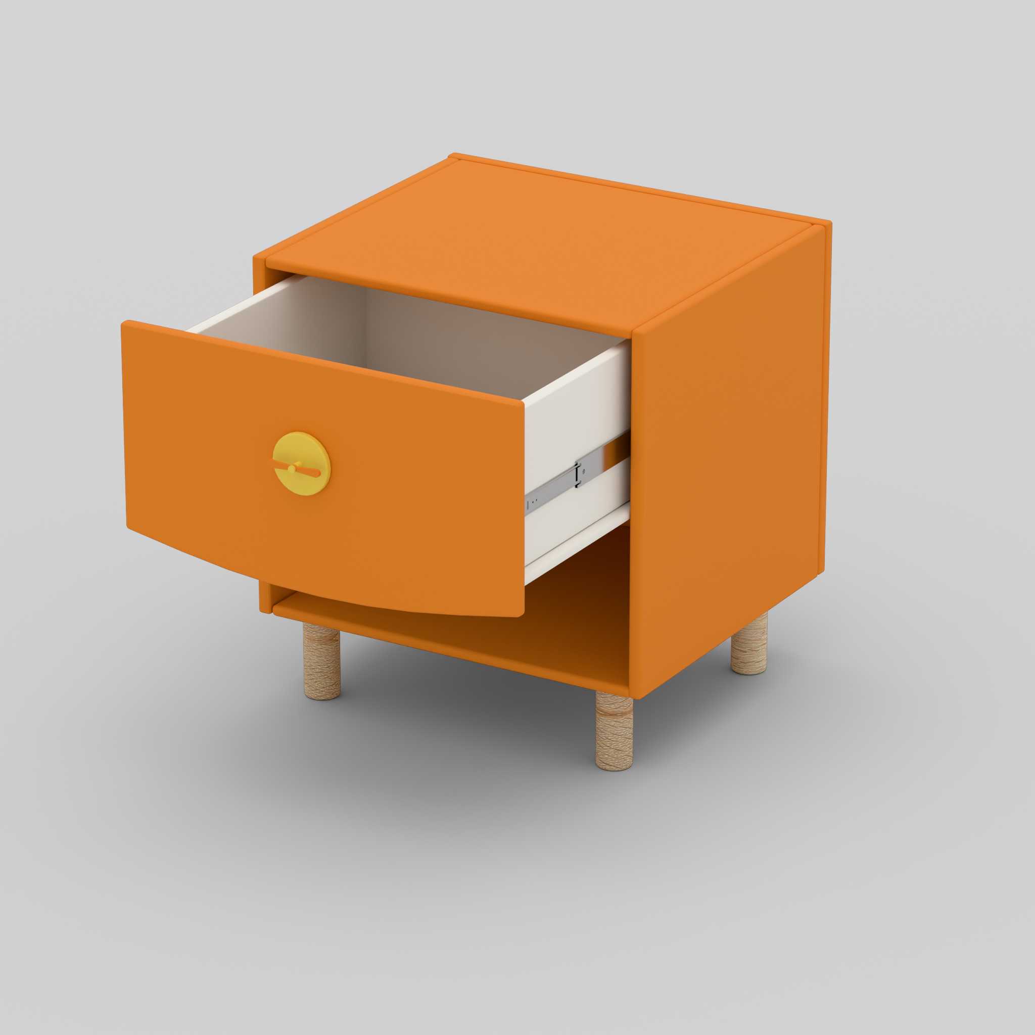 Bright Byte Bedside Table with Storage