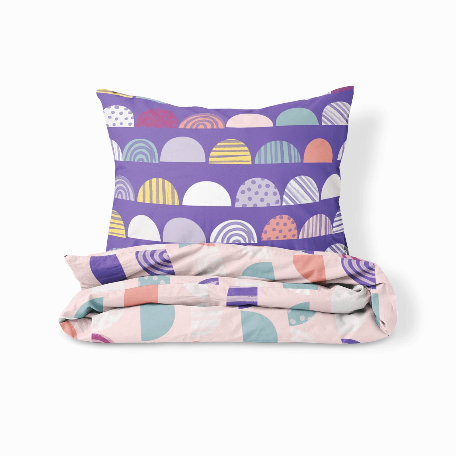 Pinwheels- Set of Bedsheet, Duvet cover & Pillow cover