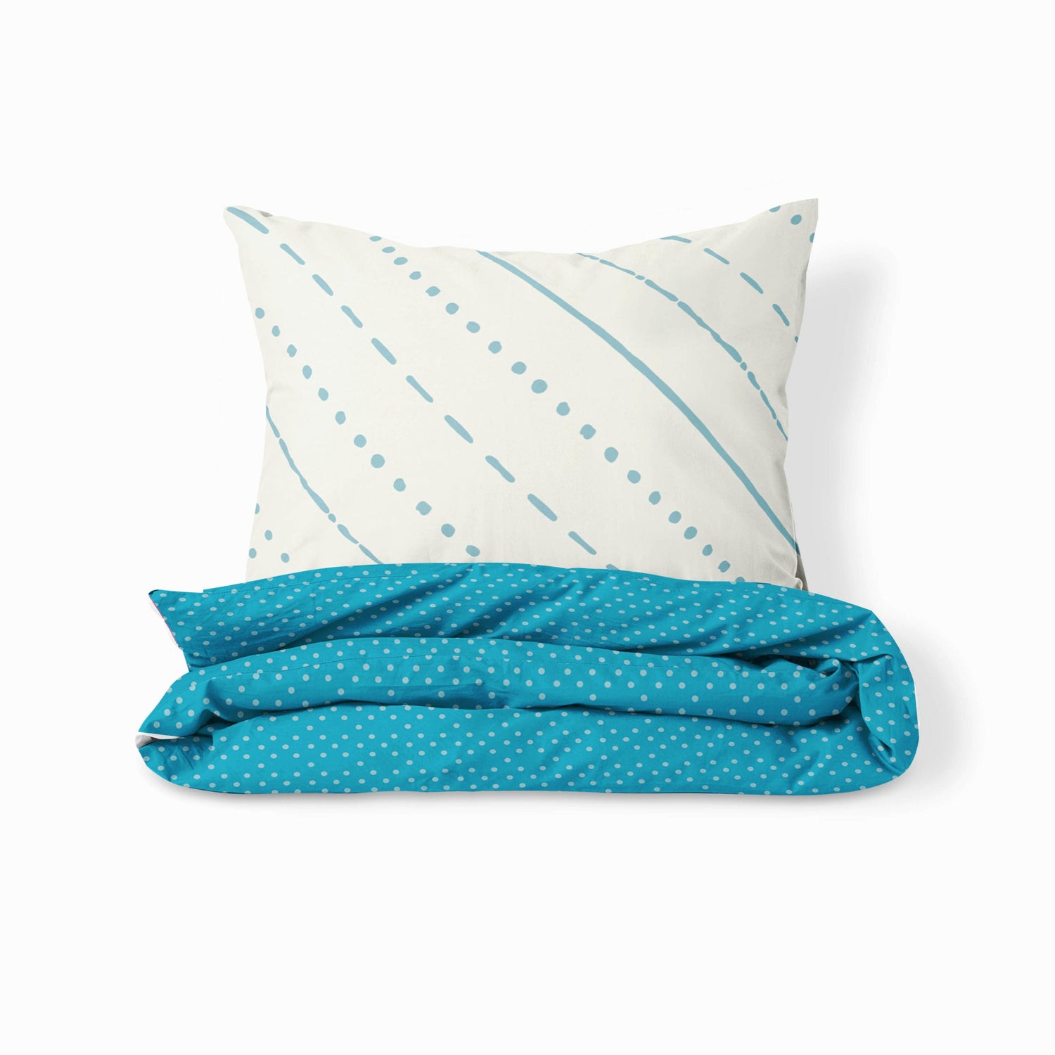 Stripes and Spots- Set of Bedsheet, Duvet cover & Pillow cover