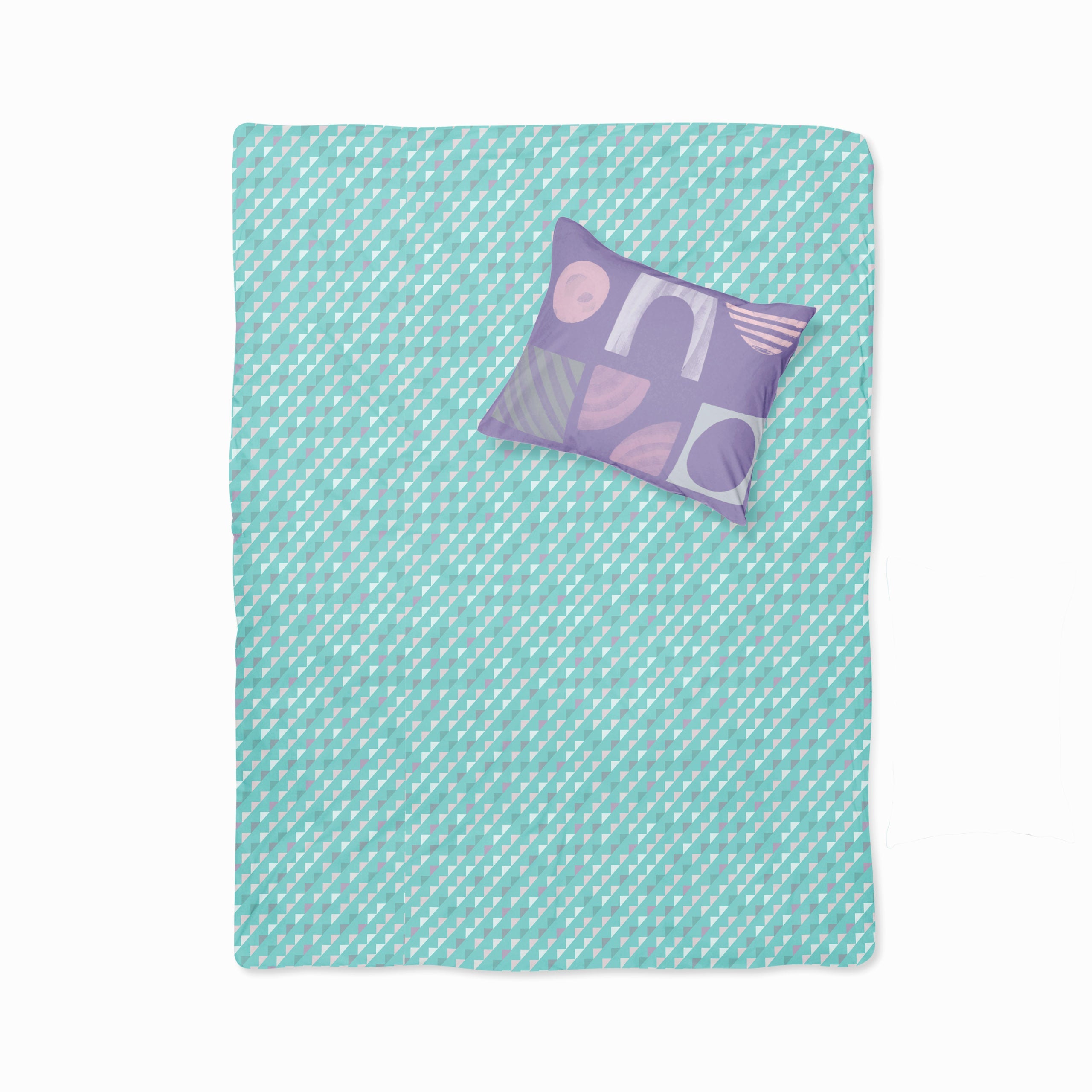 Color Block- Set of Bedsheet & Pillow cover