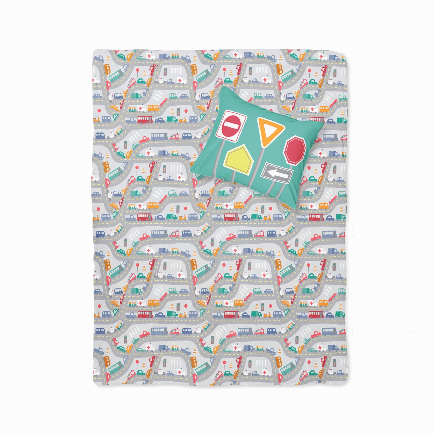 Traffic Jam- Set of Bedsheet & Pillow cover