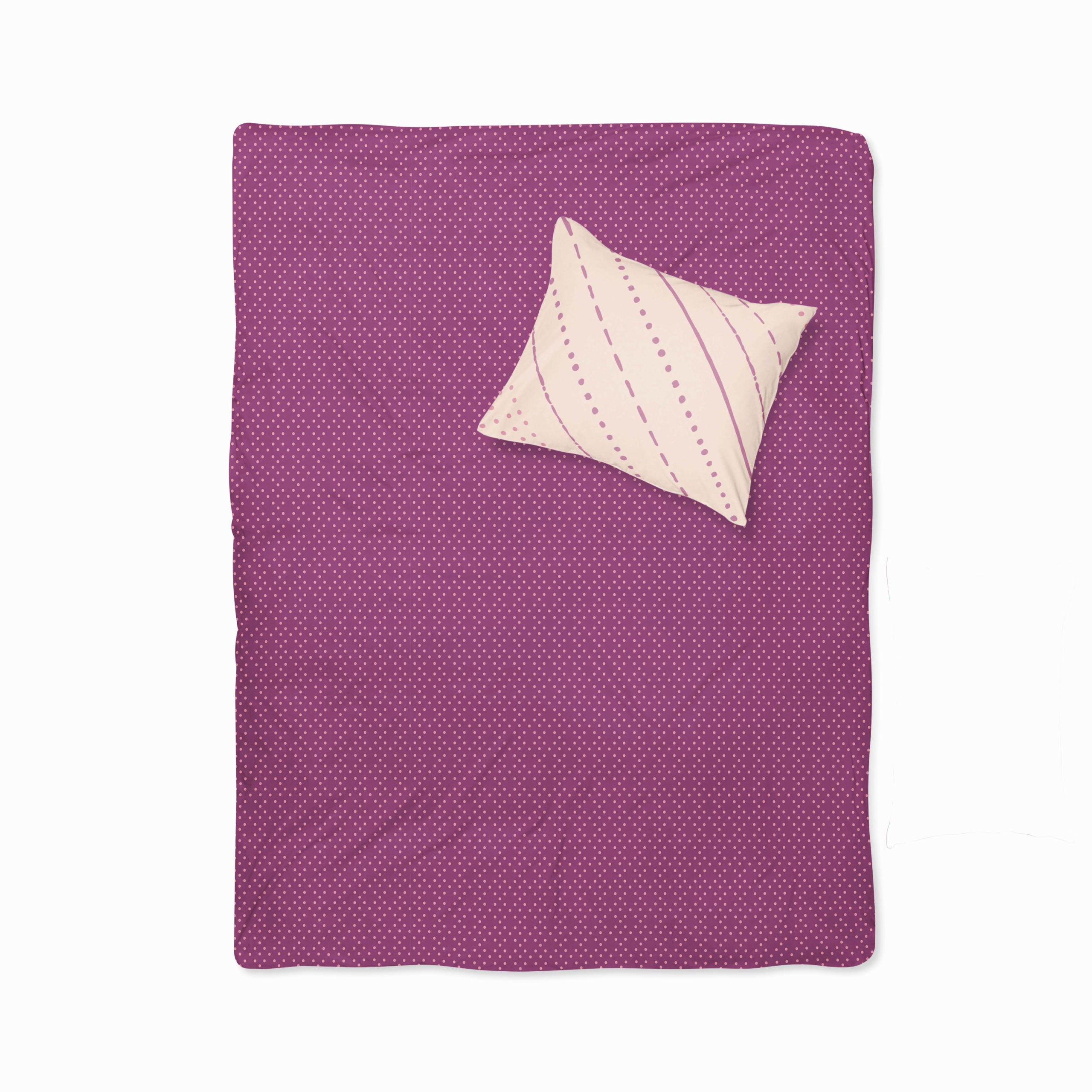 Stripes and Spots- Set of Bedsheet & Pillow cover