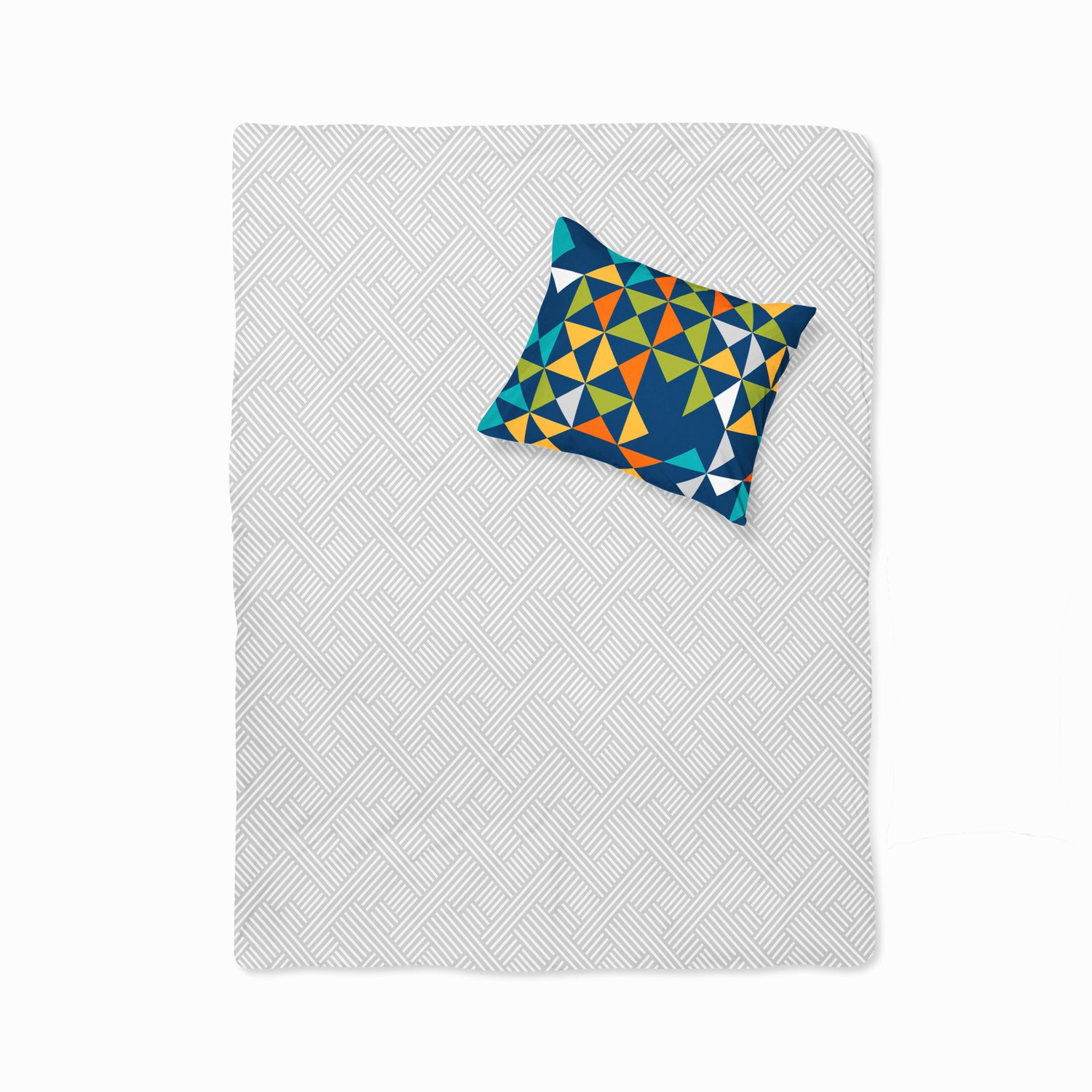 Colour Block- Set of Bedsheet, Duvet cover & Pillow cover