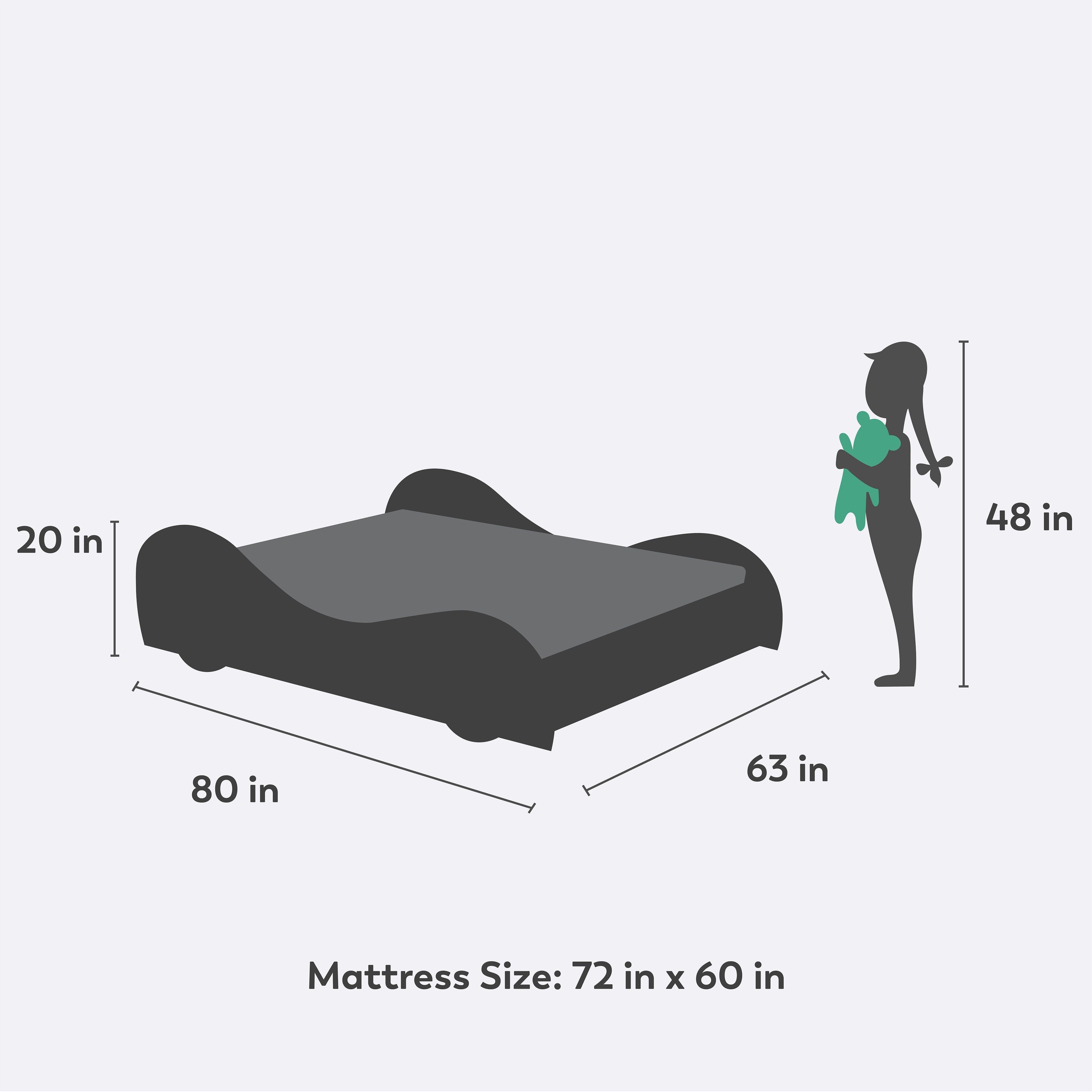 Snowflake Double Bed