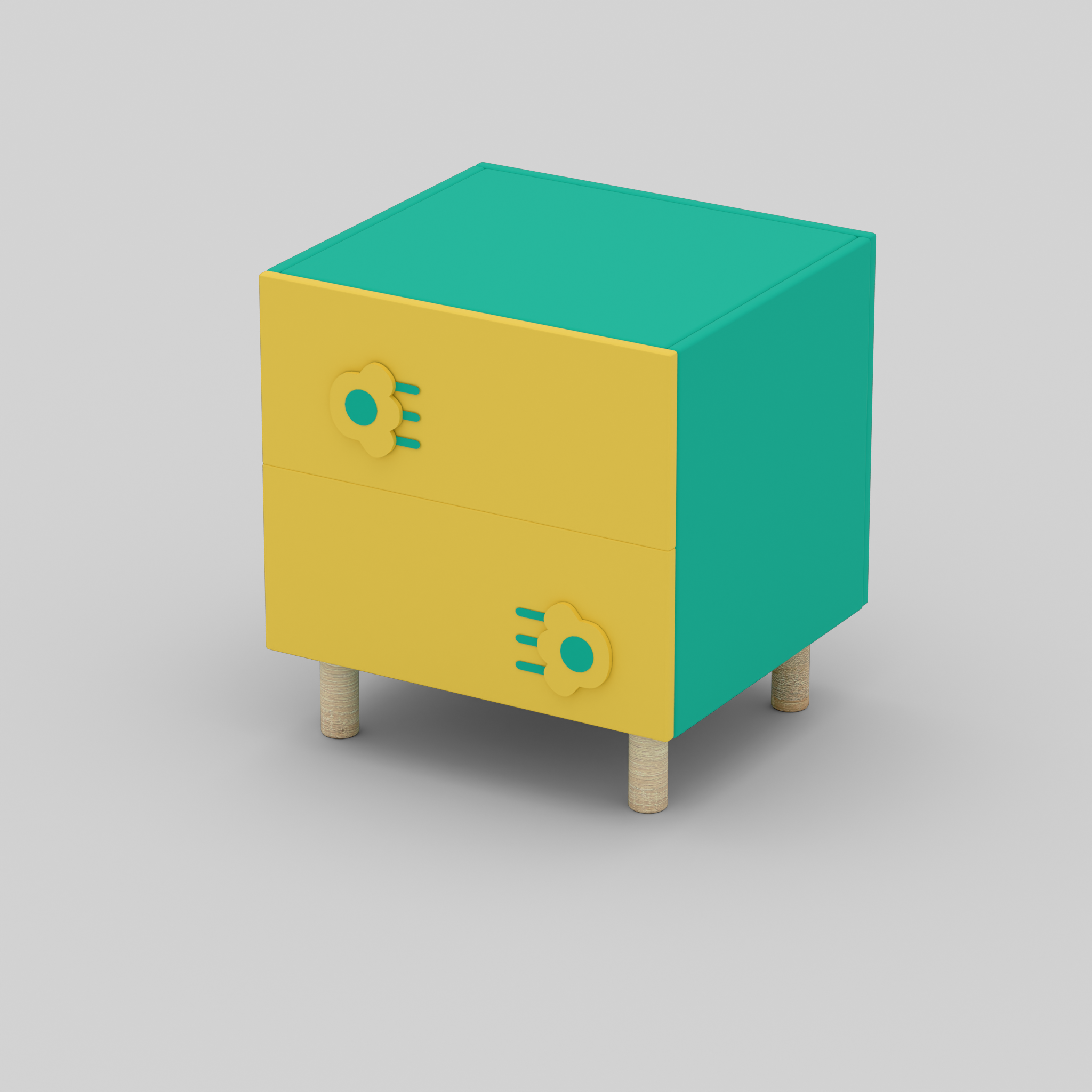 The Pawsome Bedside Table with Storage