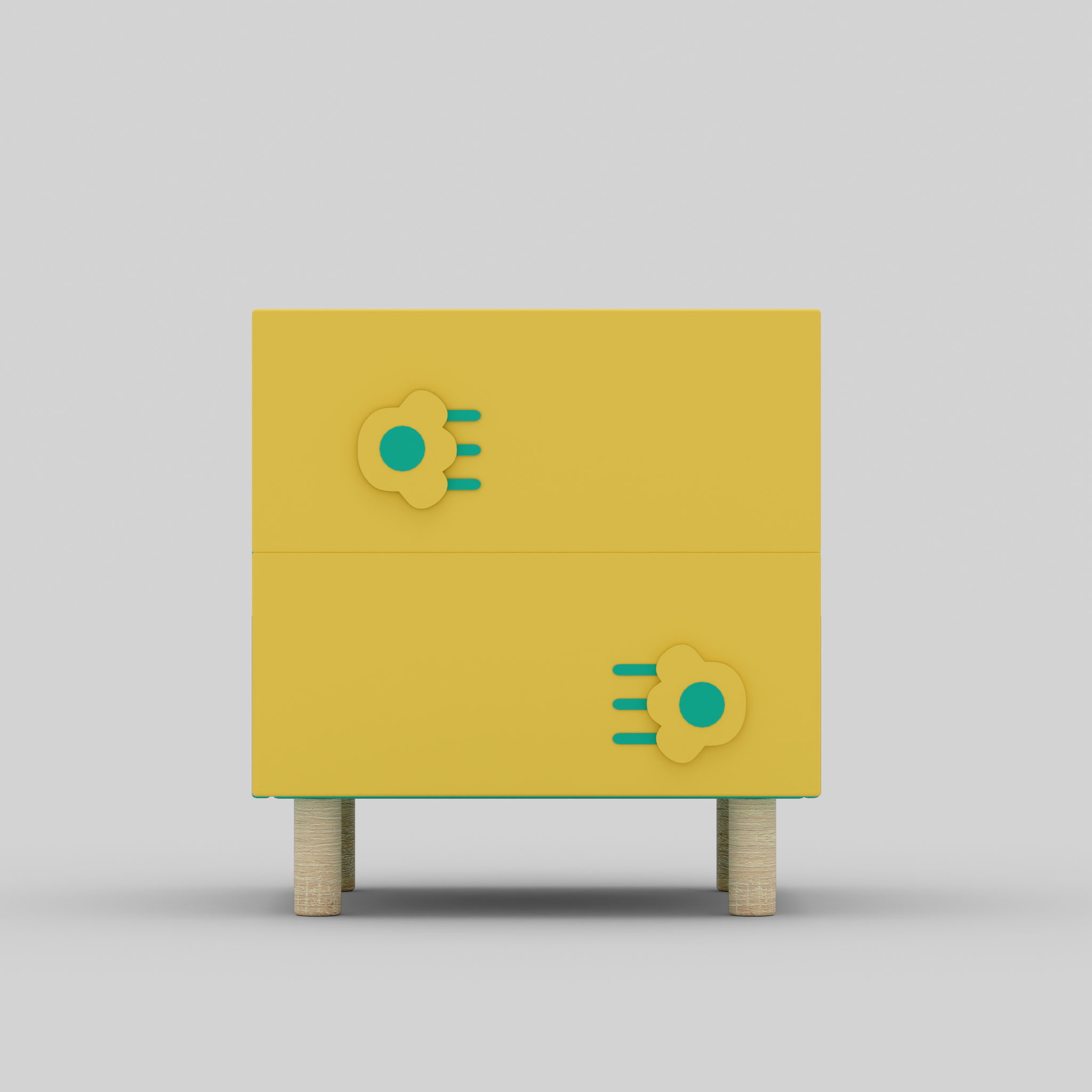 The Pawsome Bedside Table with Storage