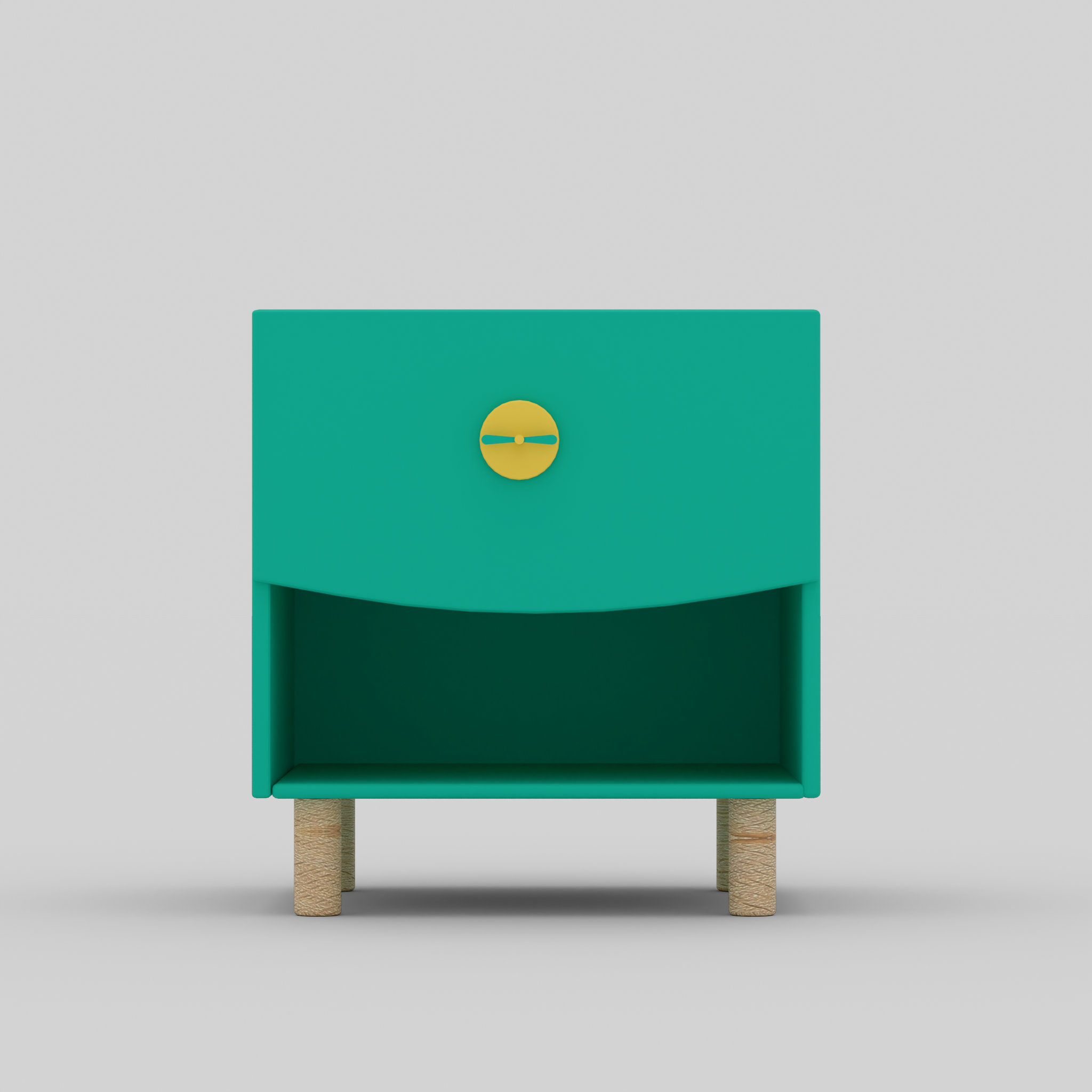 Bright Byte Bedside Table with Storage