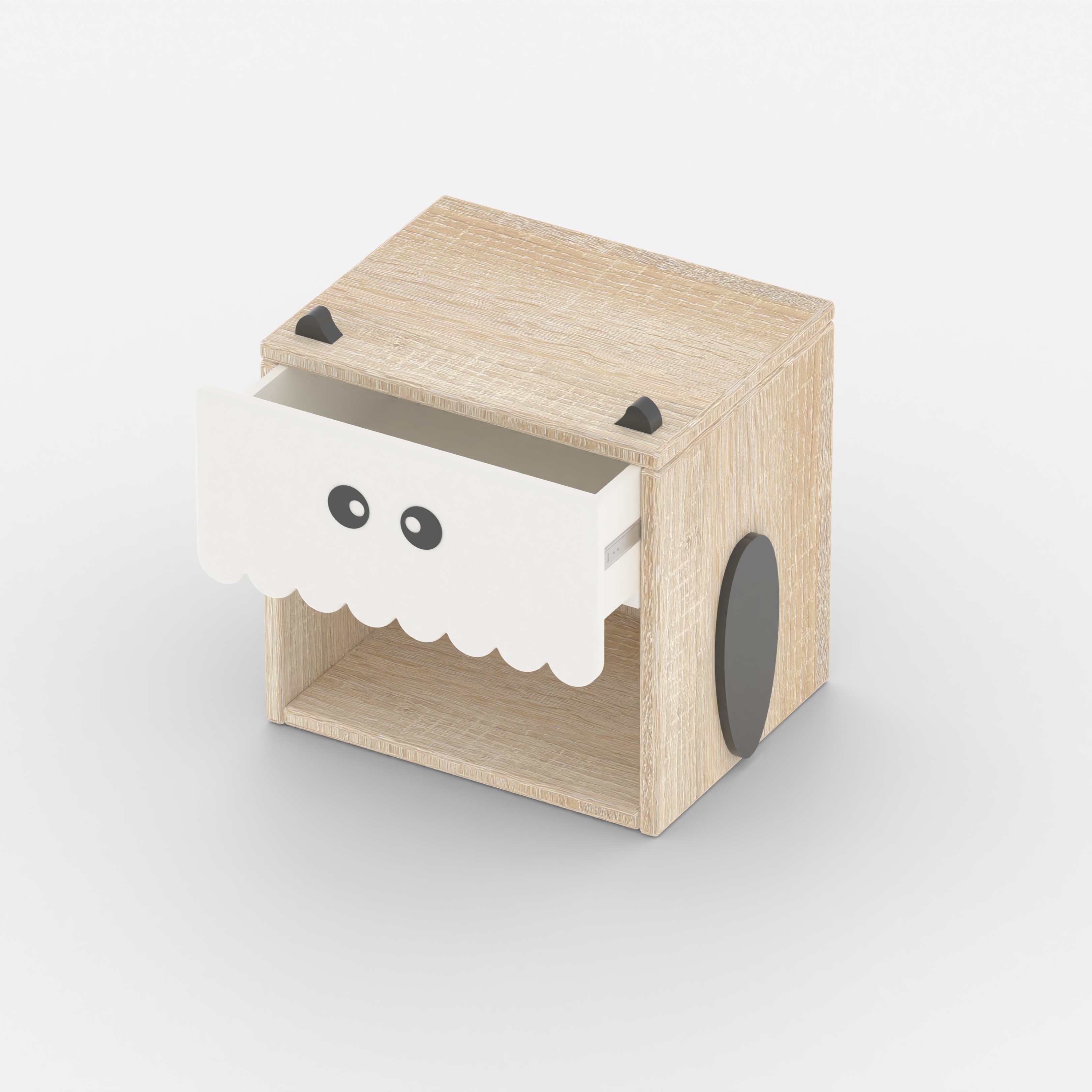 WiggleBox Bedside Table with Storage