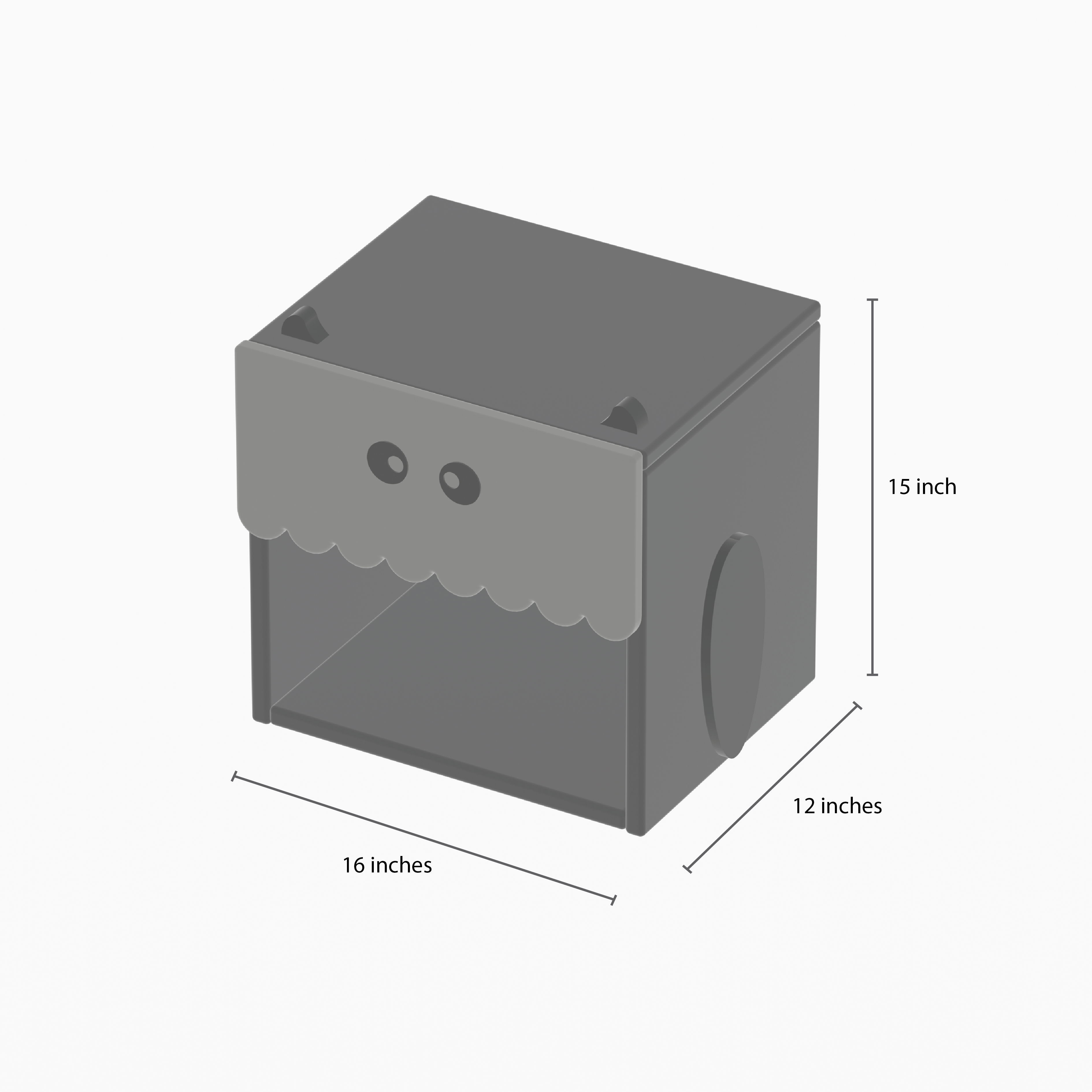 WiggleBox Bedside Table with Storage