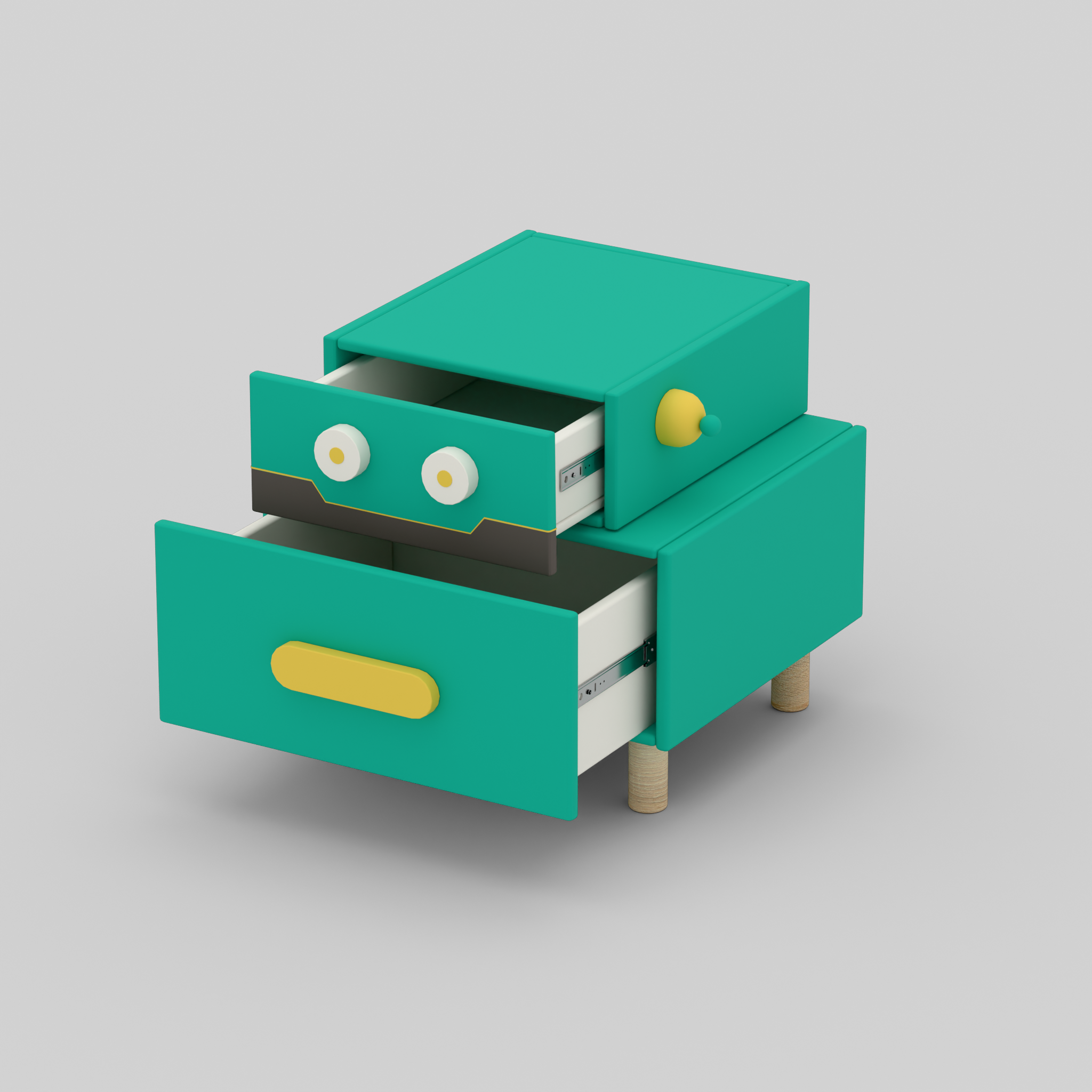 RoboBuddy Bedside Table with Storage