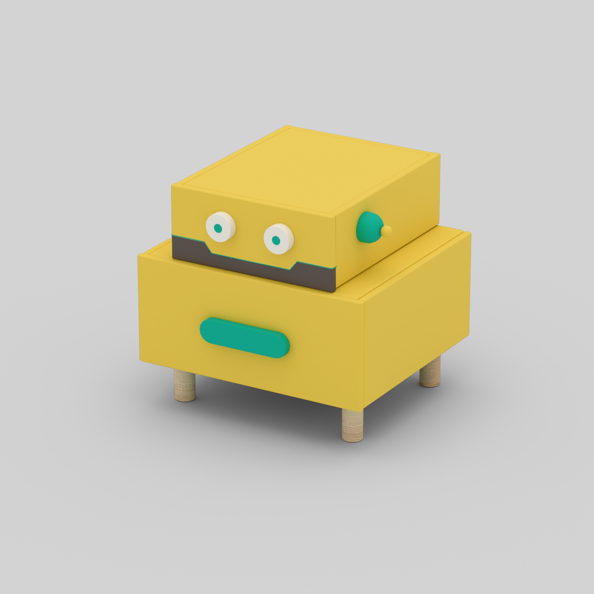 RoboBuddy Bedside Table with Storage