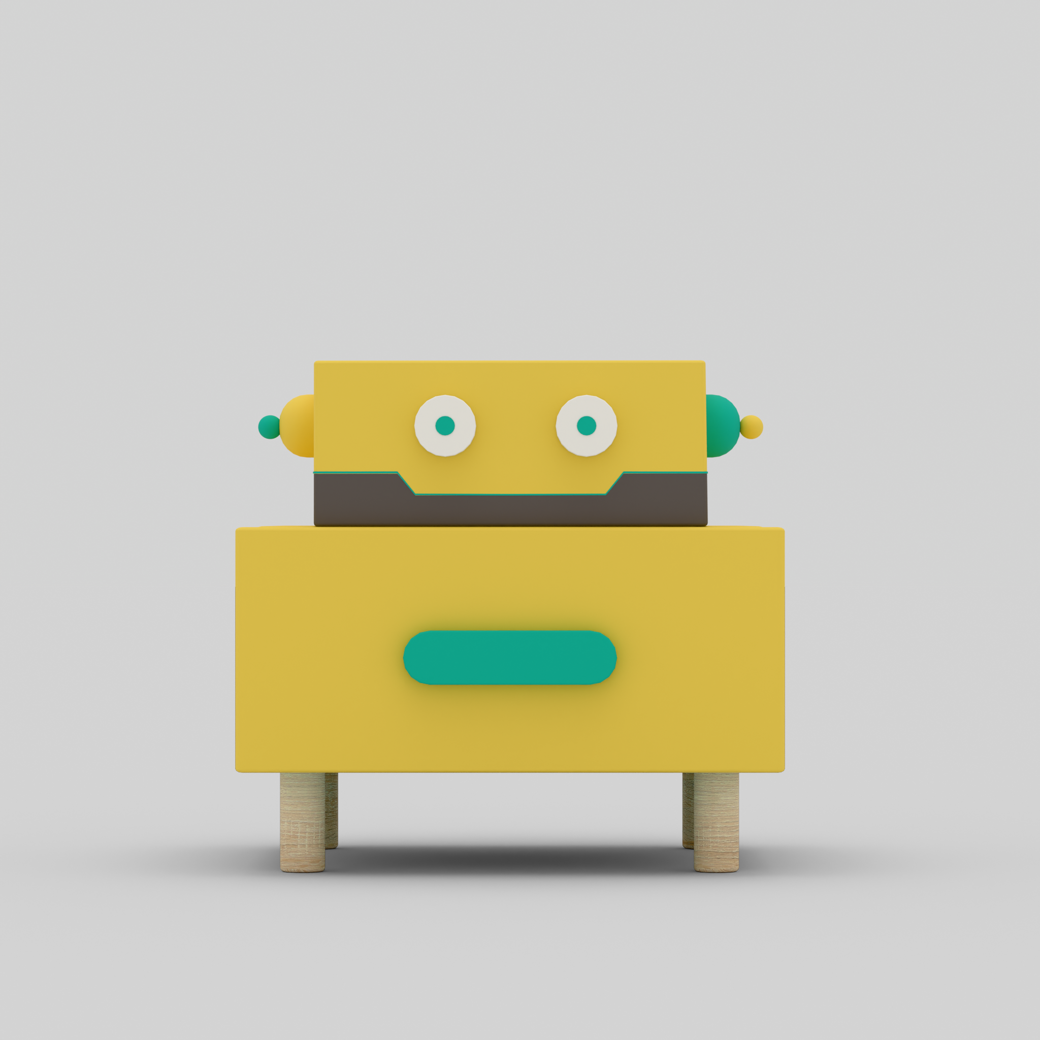 RoboBuddy Bedside Table with Storage