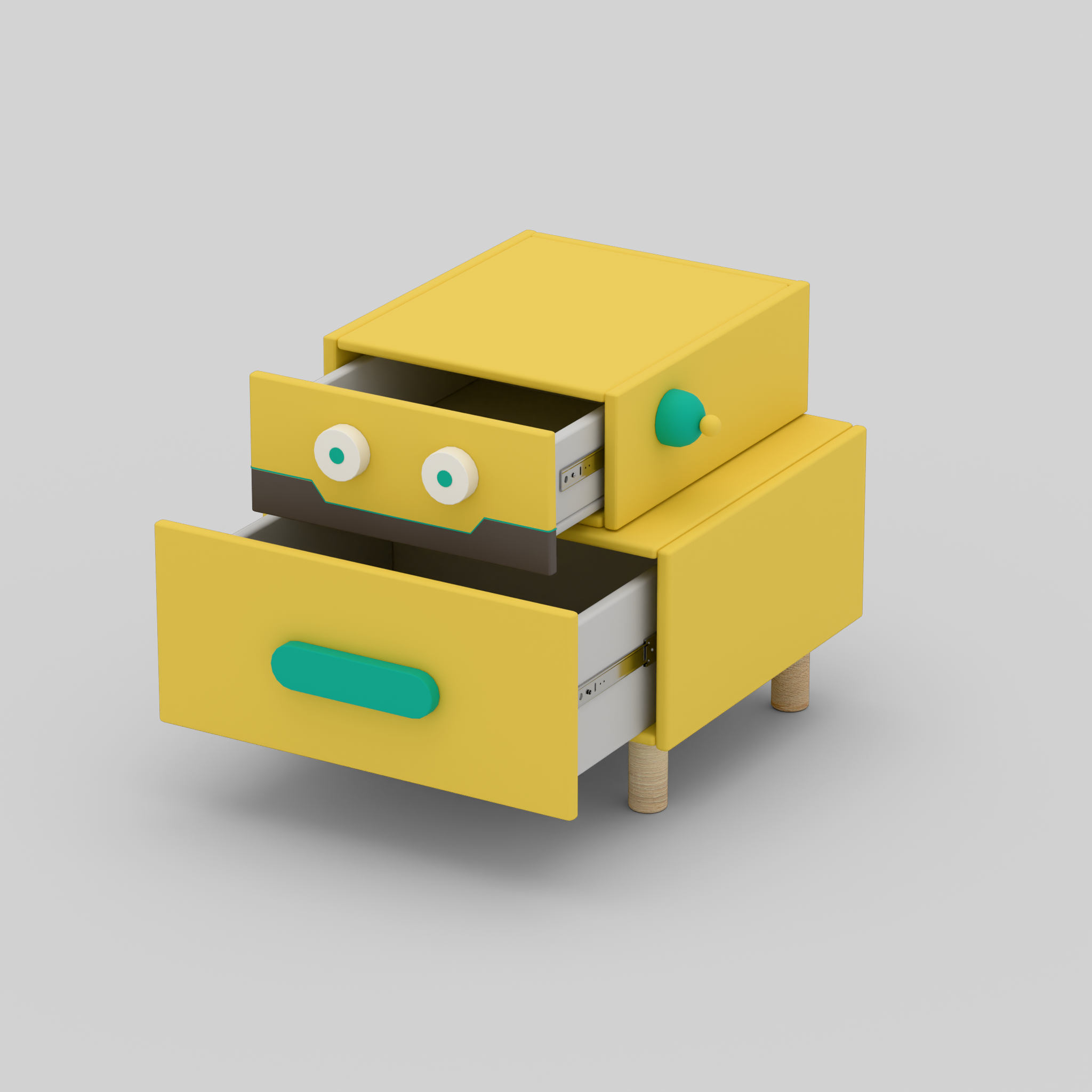 RoboBuddy Bedside Table with Storage