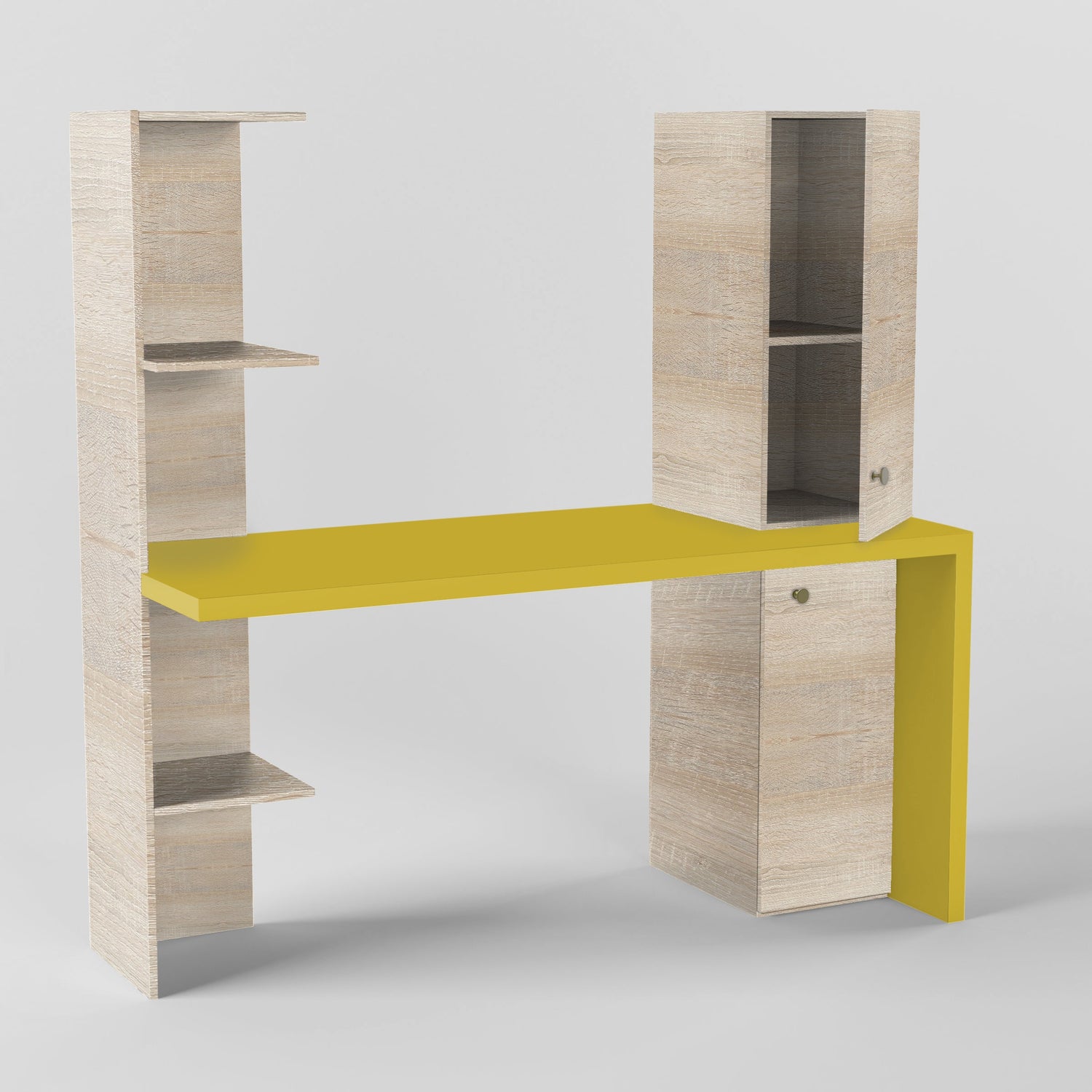 Color Block Study Table