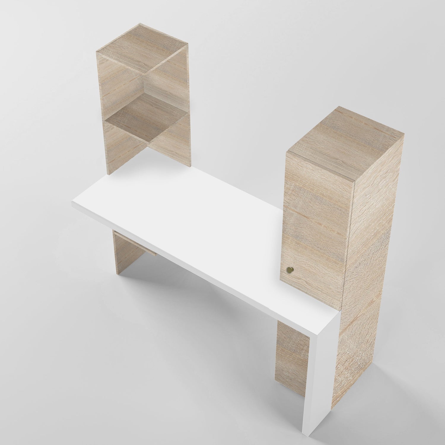 Color Block Study Table