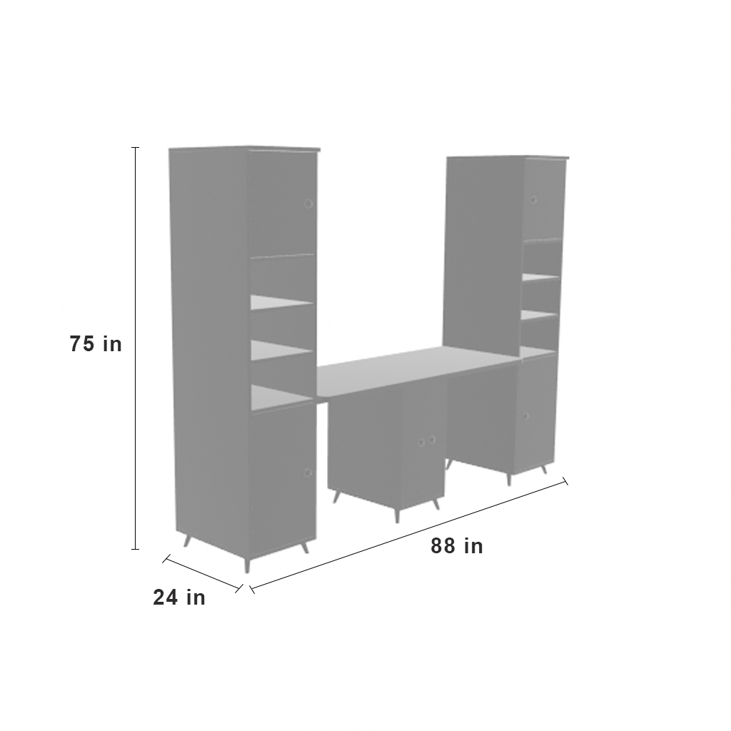 Dynamo 2 Seater Study Table