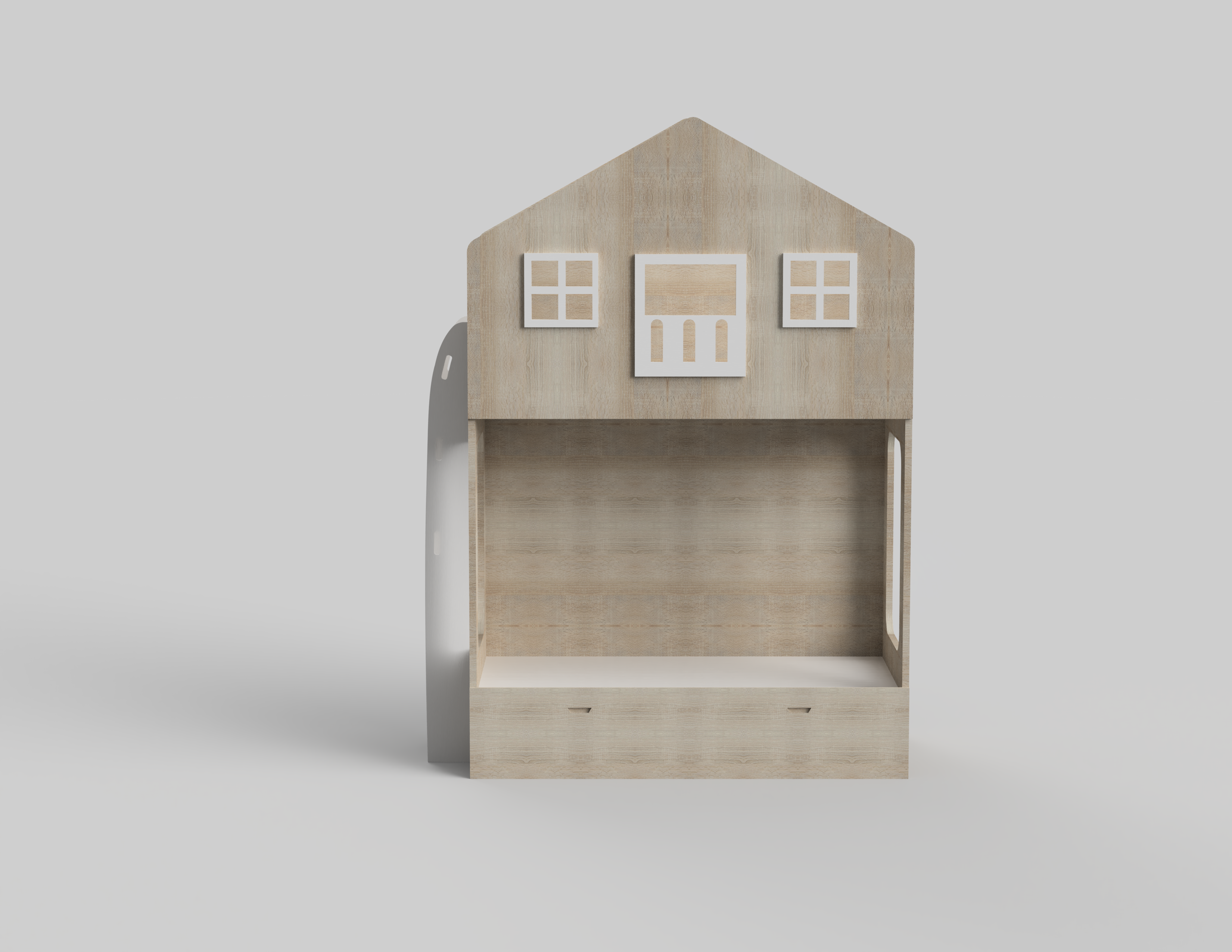 Play House Trundle Bunk Bed