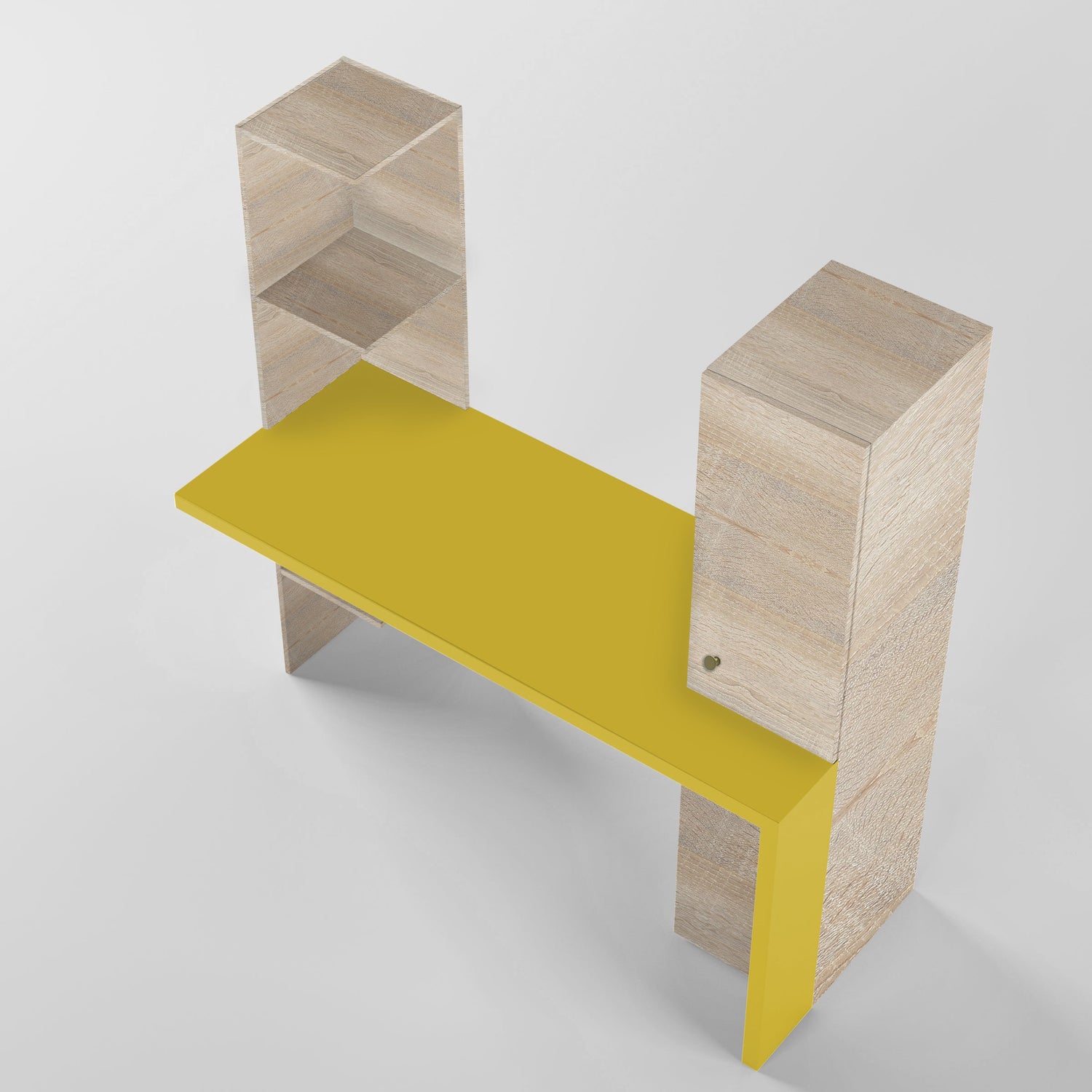 Color Block Study Table