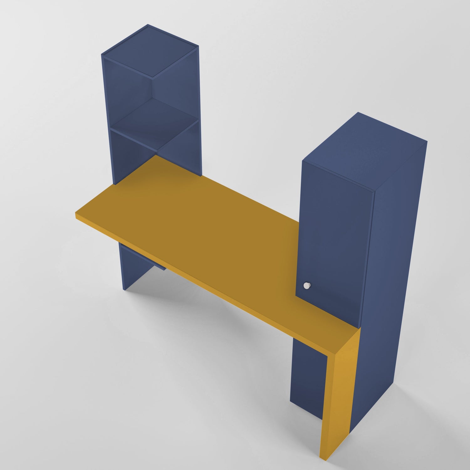 Color Block Study Table
