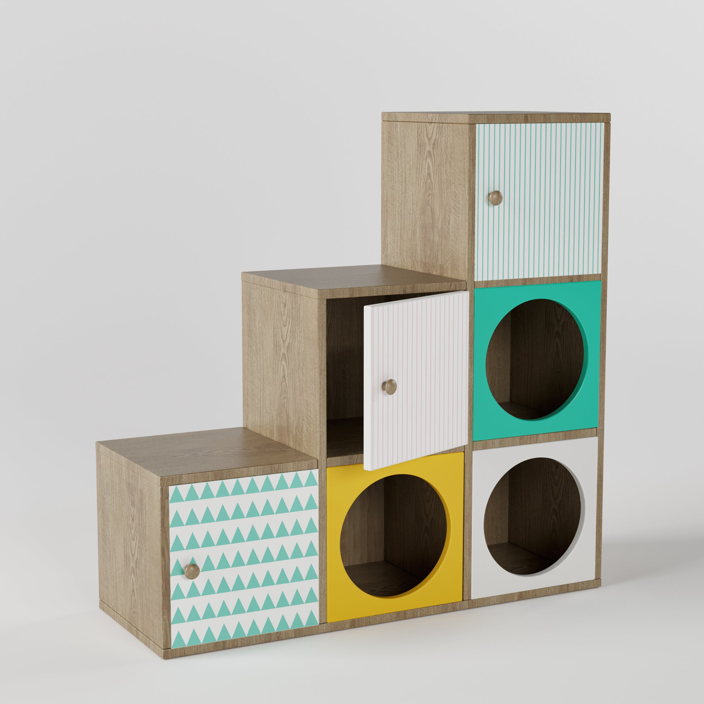 Noughts & Dots Step Storage Cabinet