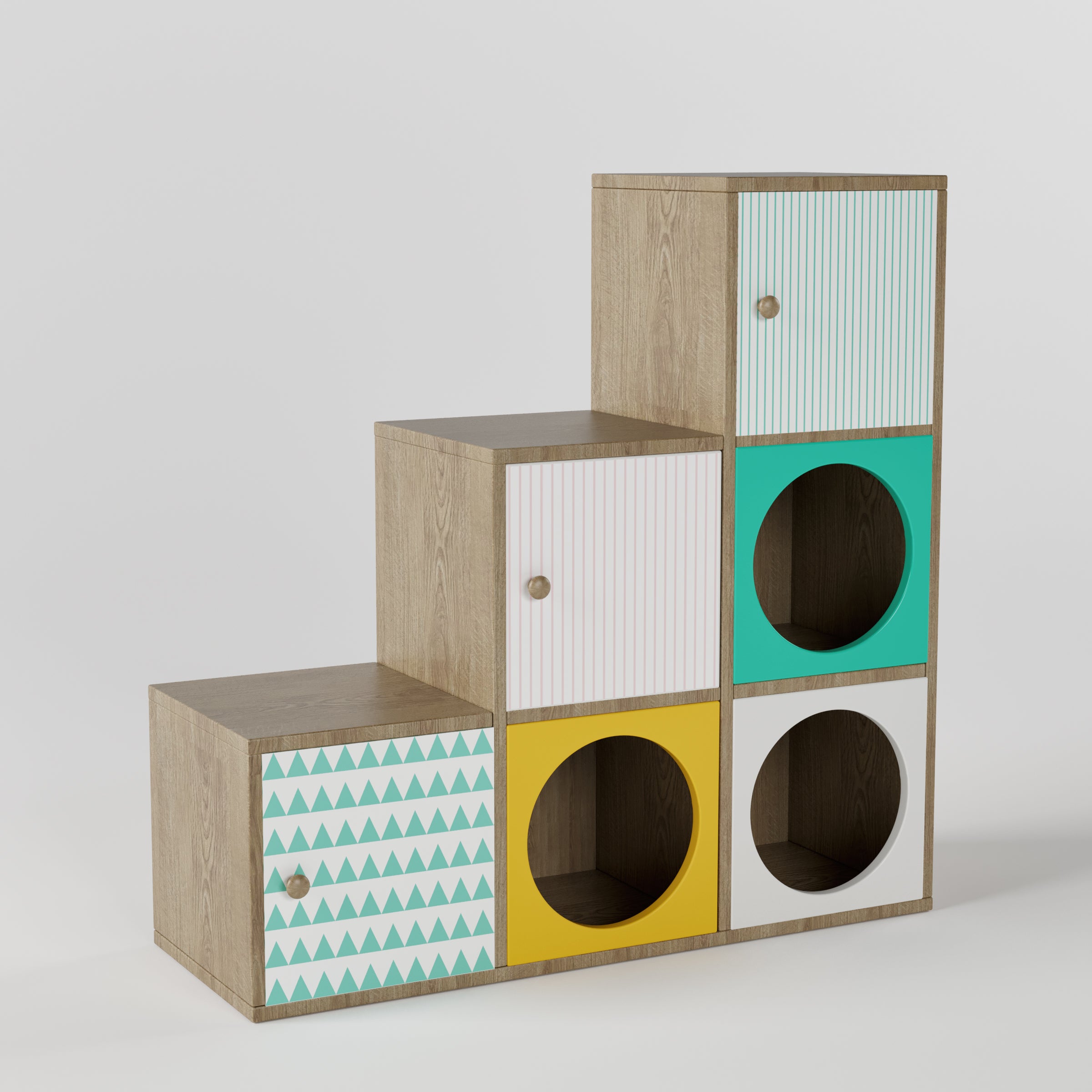 Noughts & Dots Step Storage Cabinet