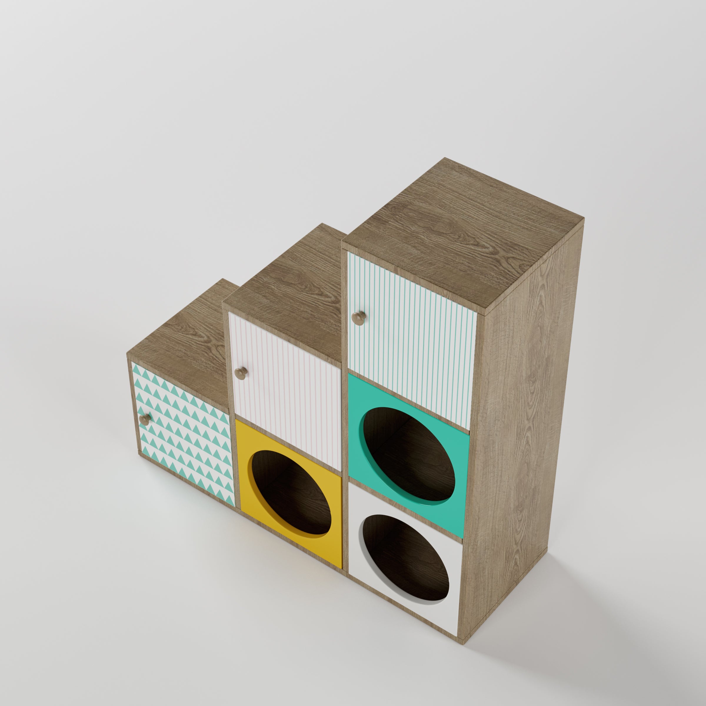 Noughts & Dots Step Storage Cabinet