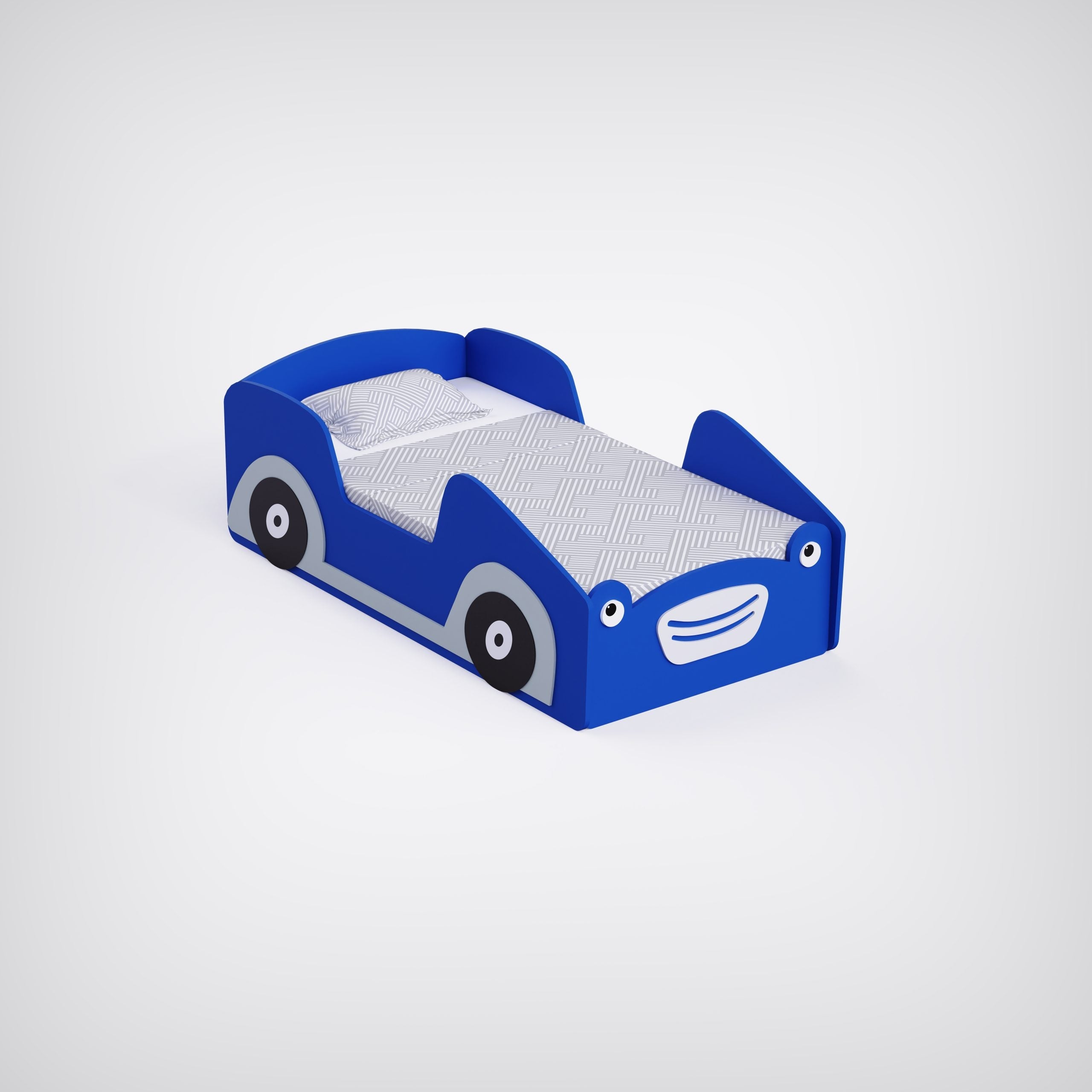 Street Car Trundle Bed (Same Level)