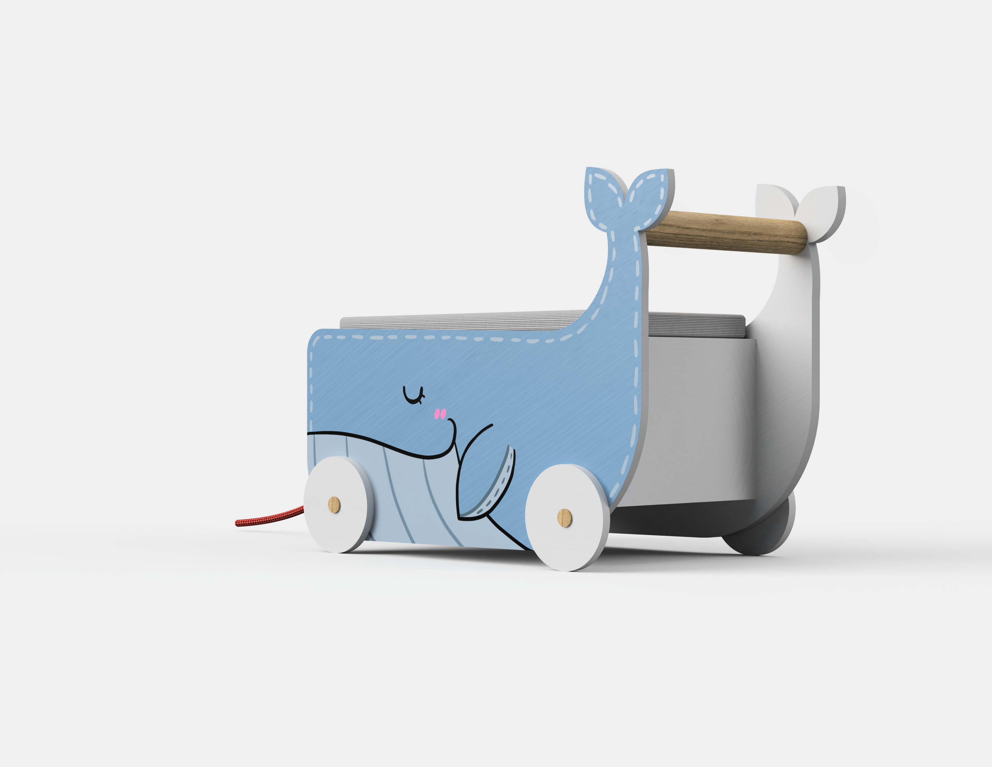 Sleepy Whale Stowaway - Blue Whale Toy Storage
