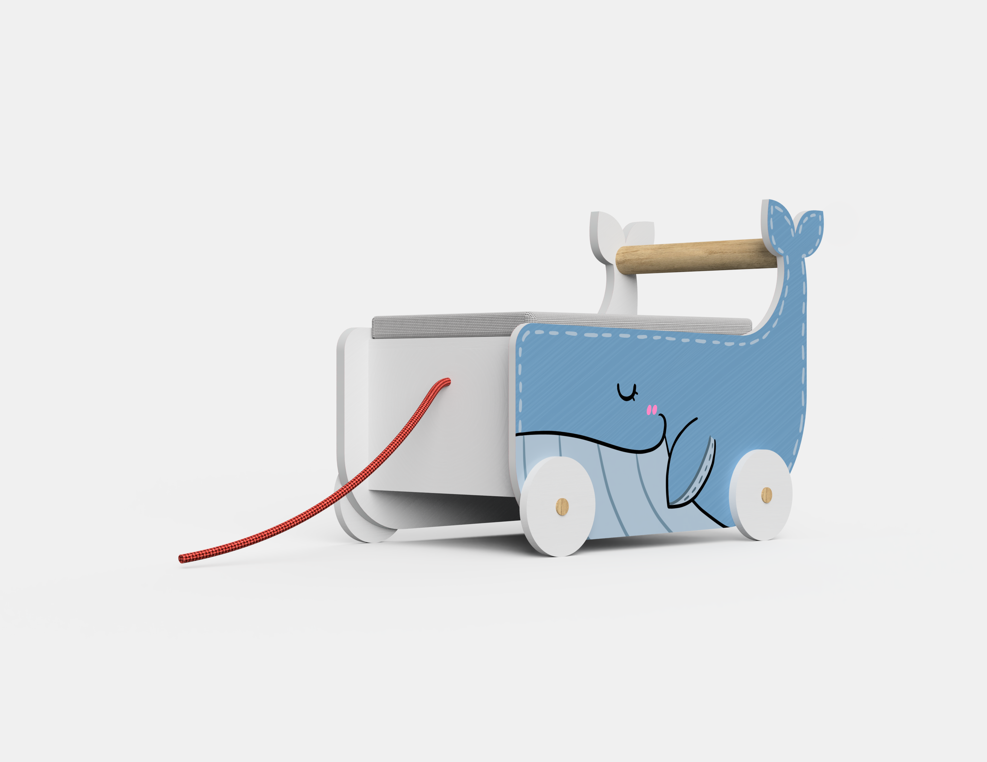 Sleepy Whale Stowaway - Blue Whale Toy Storage