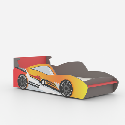 Lightning Bolt Racing Car Single Bed (DIY Installation)