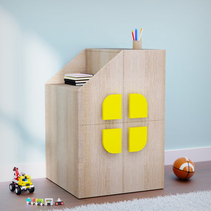 Geometric Cabinet Storage