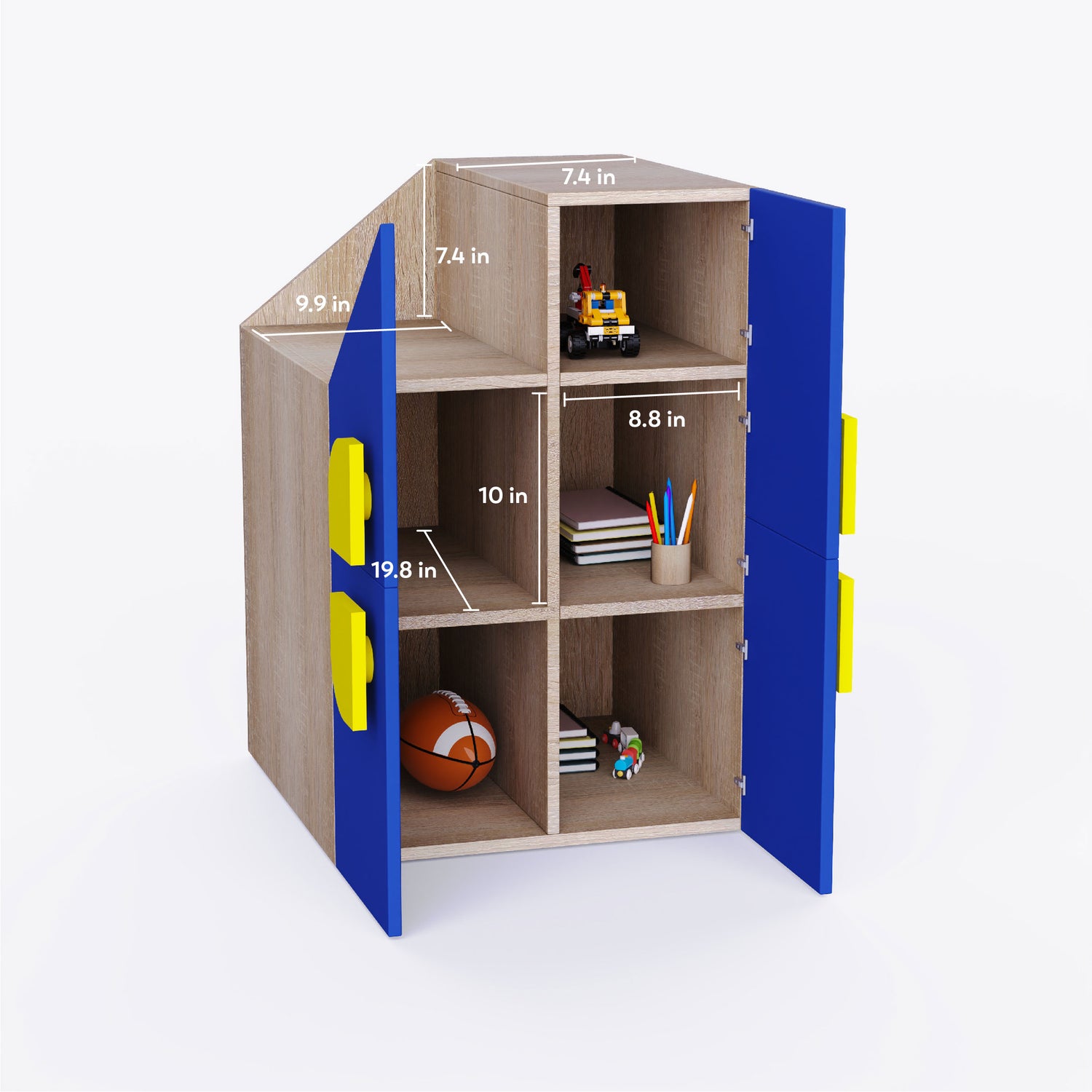 Geometric Cabinet Storage