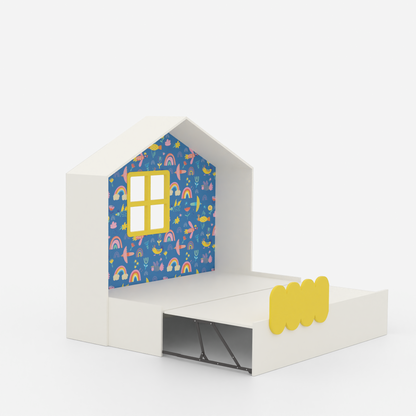Little Hut Trundle Bed(Same Level)